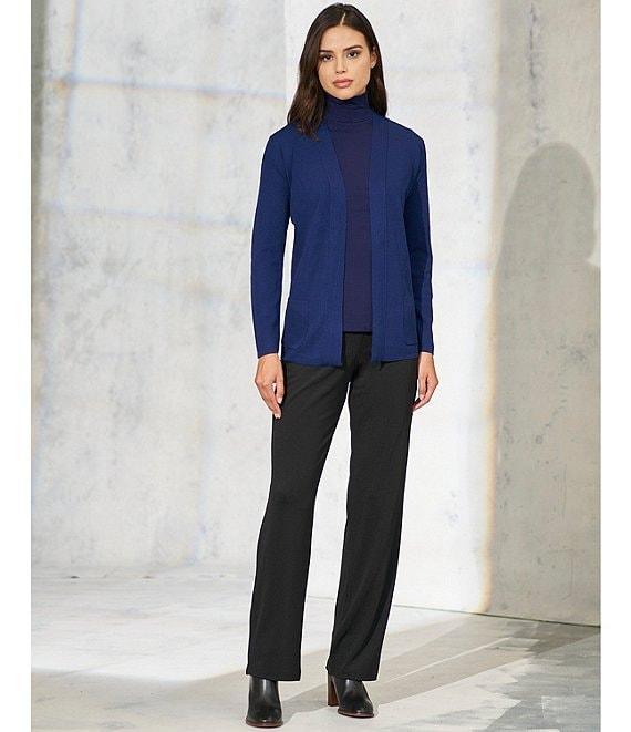 Jones New York Textured Ottoman Knit Straight Leg Pull-On Pants Product Image