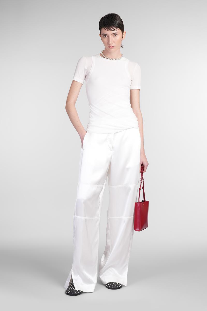 JIL SANDER Top Cn Ls Topwear In White Product Image