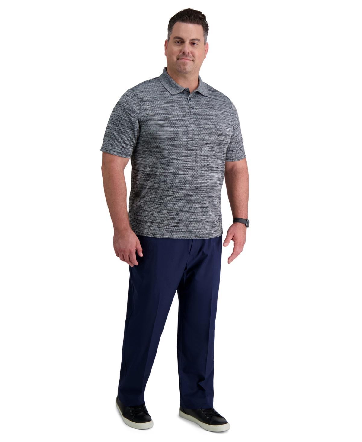 Big & Tall Haggar® Cool Right® Classic-Fit Flat-Front Performance Flex Pants, Men's, Size: 48X32, Black Product Image