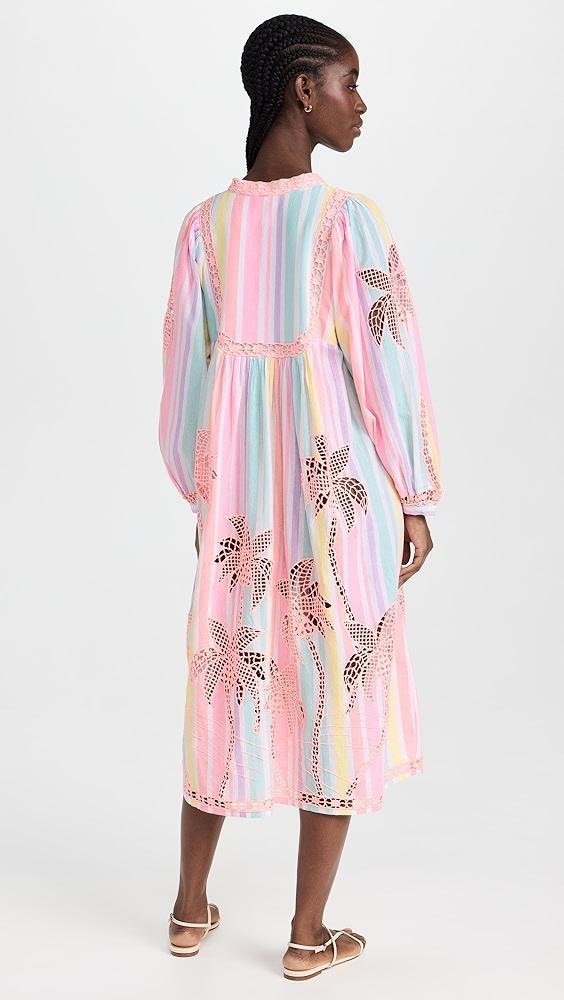 FARM Rio Embroidered Coconut Richillieu Cover Up | Shopbop Product Image