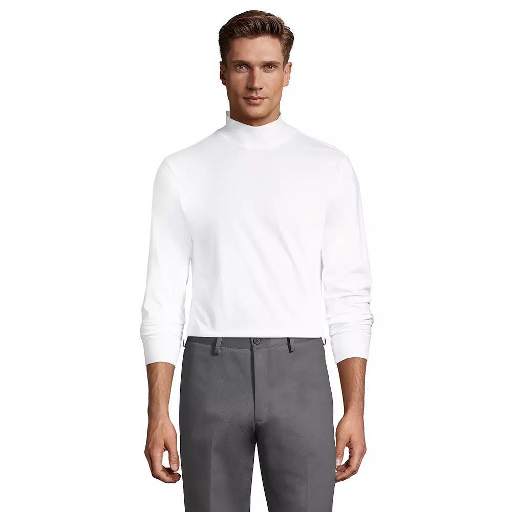 Big & Tall Lands' End Super-T Classic-Fit Mock Turtleneck, Men's,  Product Image