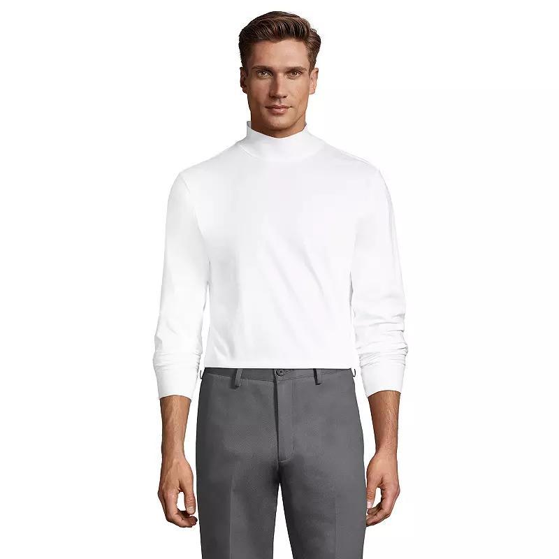 Big & Tall Lands' End Super-T Classic-Fit Mock Turtleneck, Men's,  Product Image