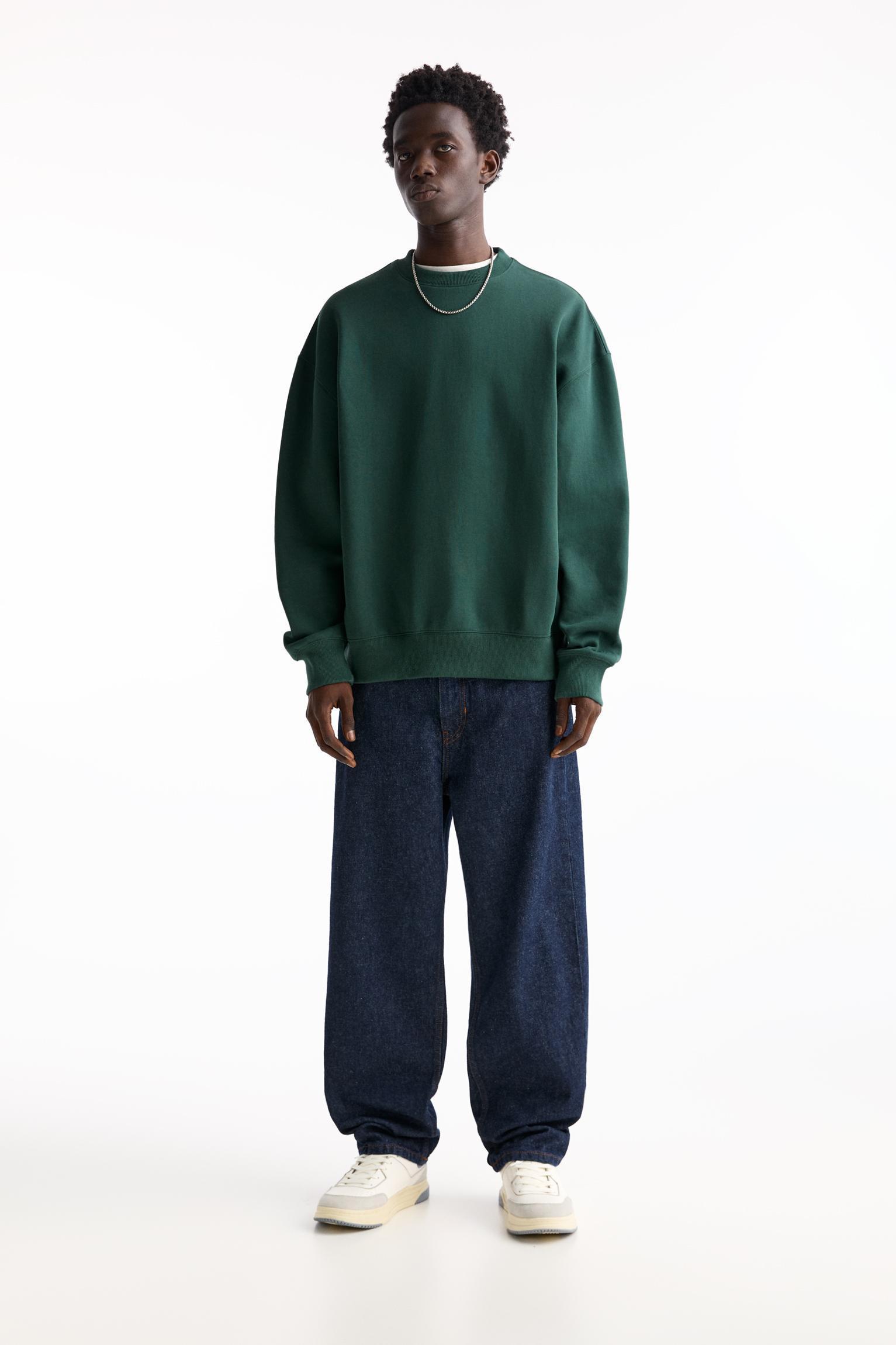 Basic crew neck sweatshirt Product Image
