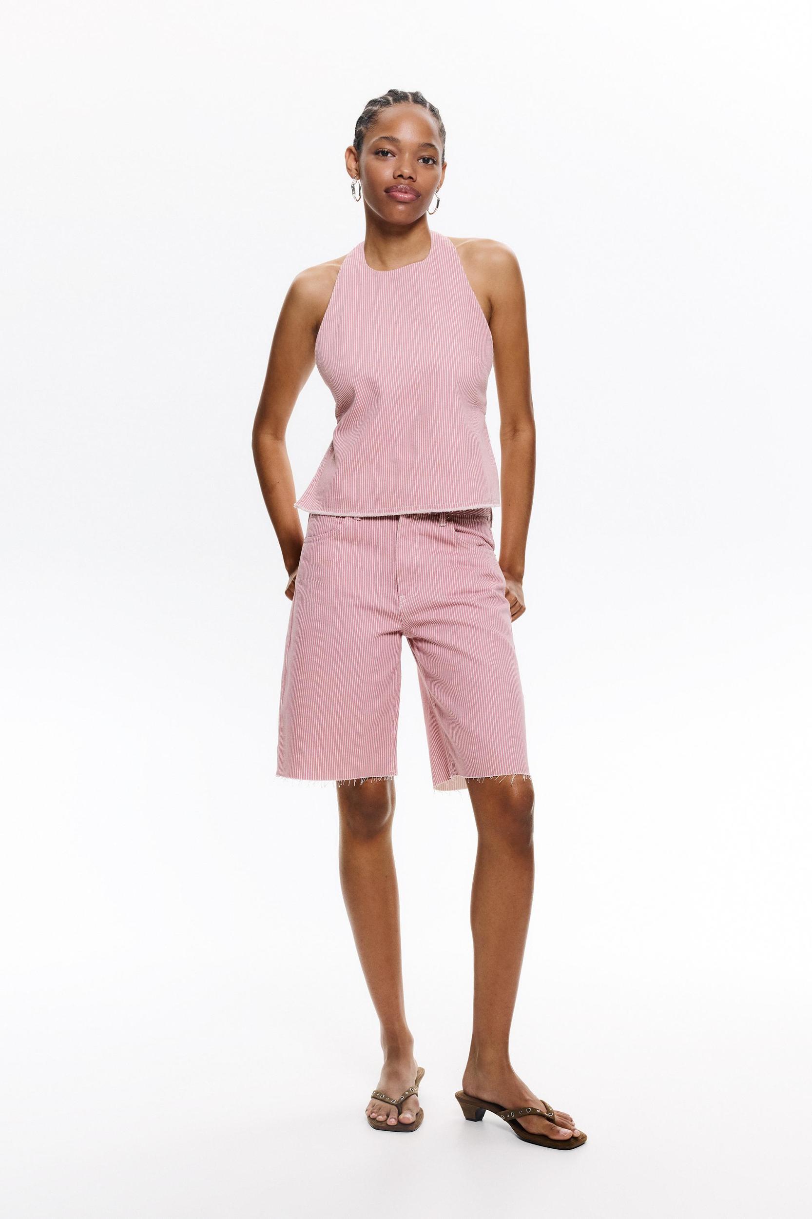 Striped halter top Product Image