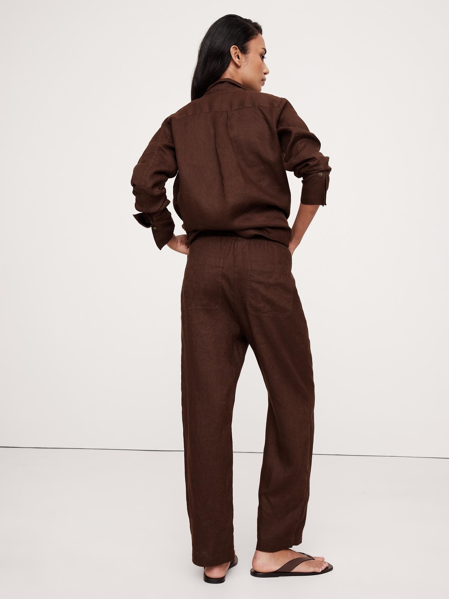 Linen Pull-On Ankle Pant Product Image