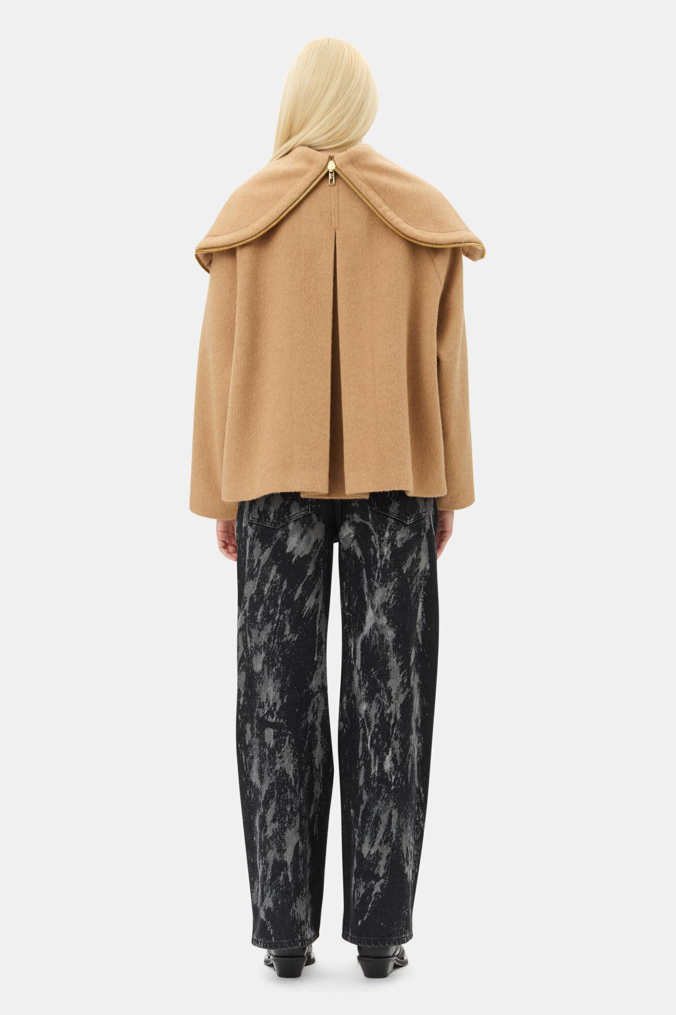 Camel Wool-Blend Jacket Product Image