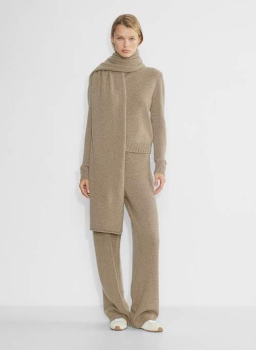 cashmere hi-rise wide pant Product Image