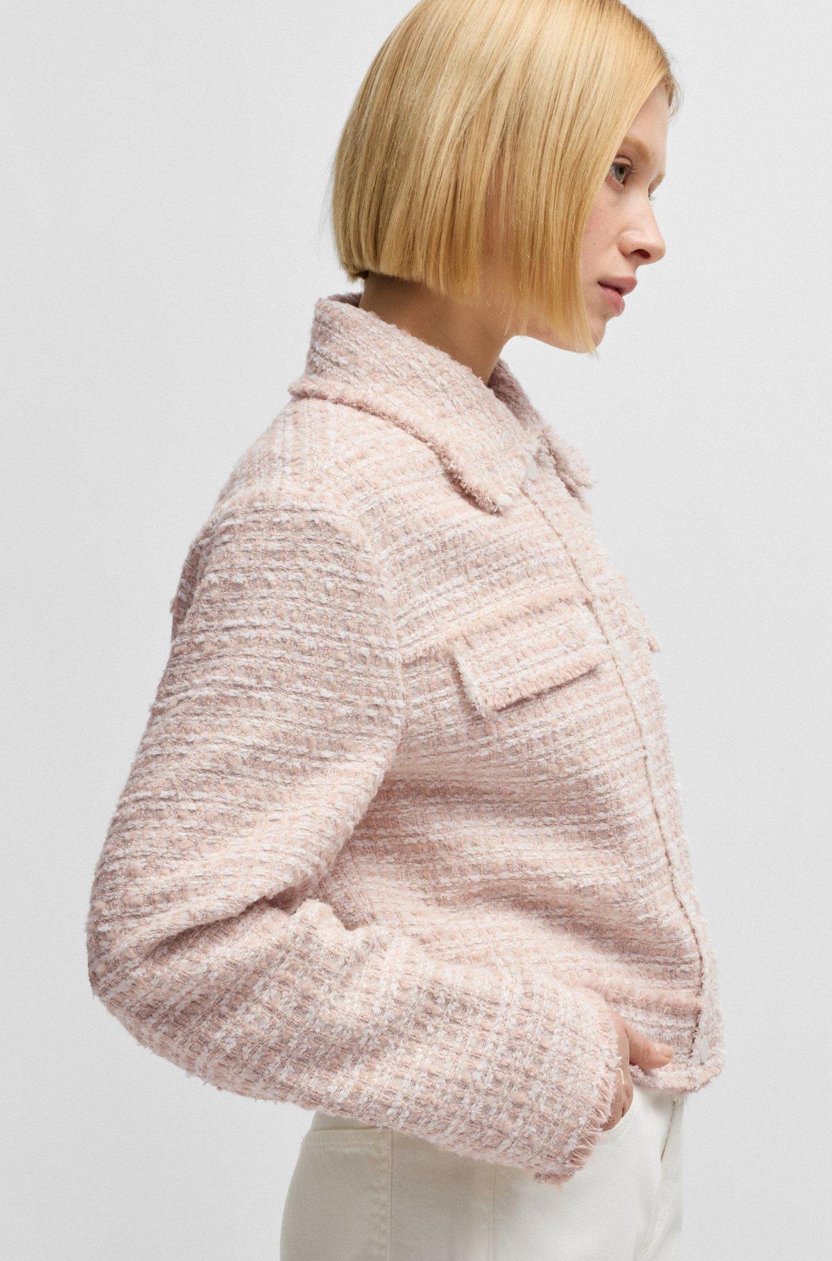 Regular-fit tweed jacket Product Image