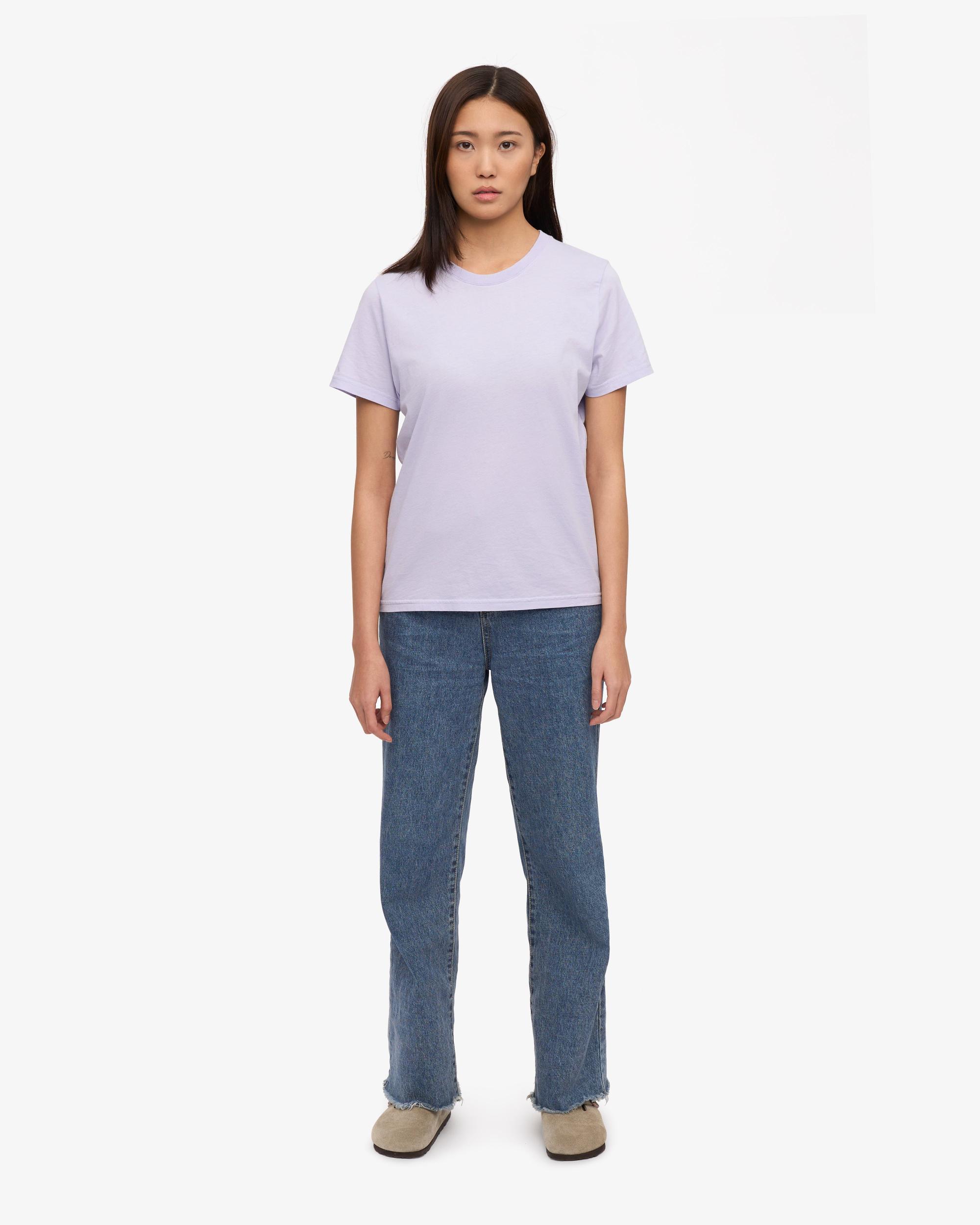 Women Light Organic Tee - Soft Lavender Product Image