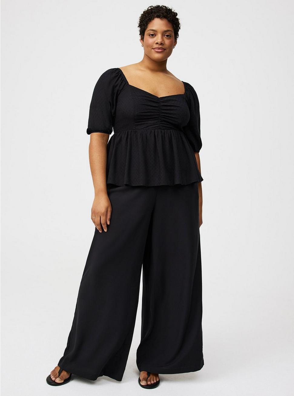 Pull-On Wide Leg Pant Product Image