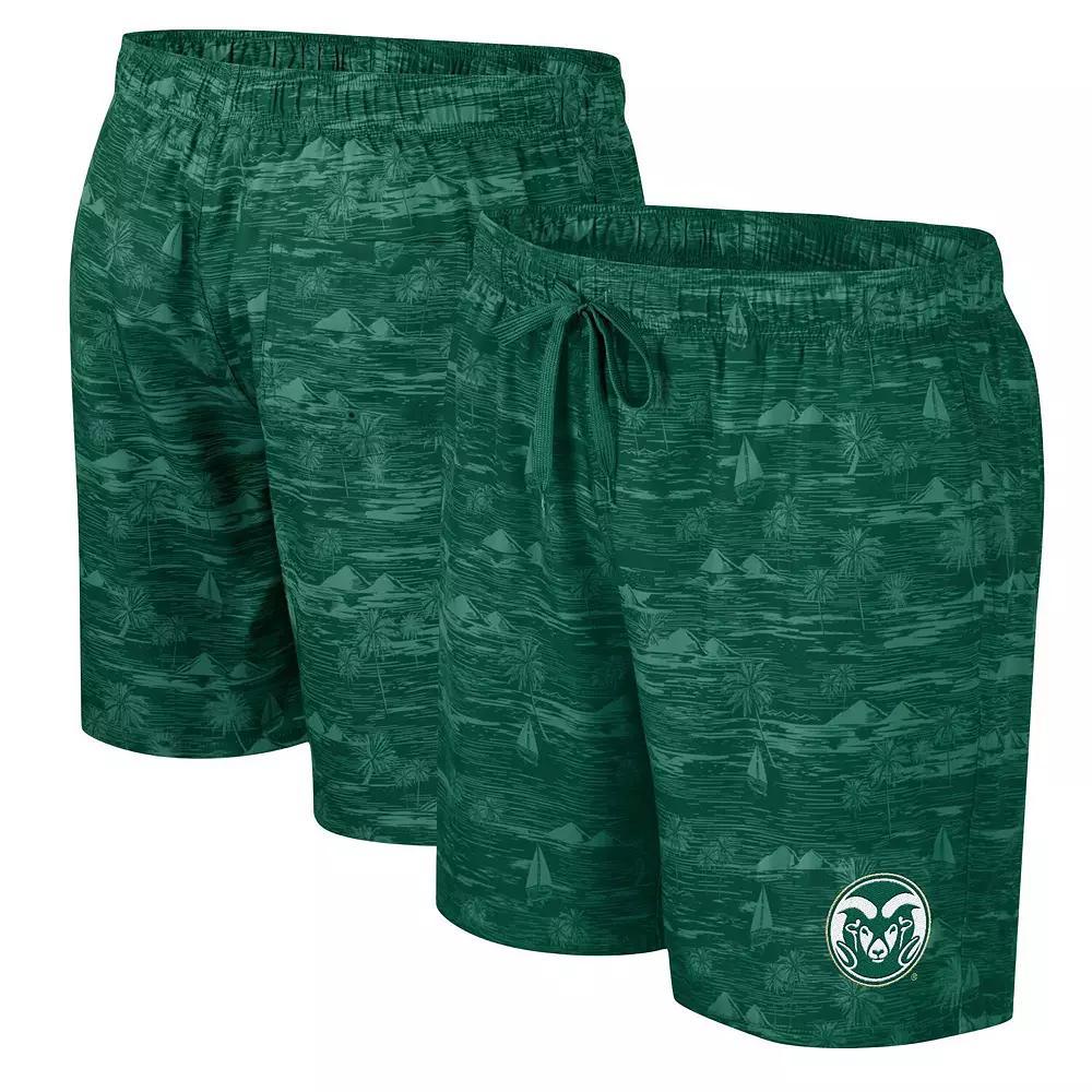 Men's Colosseum Green Colorado State Rams Ozark Swim Shorts,  Product Image