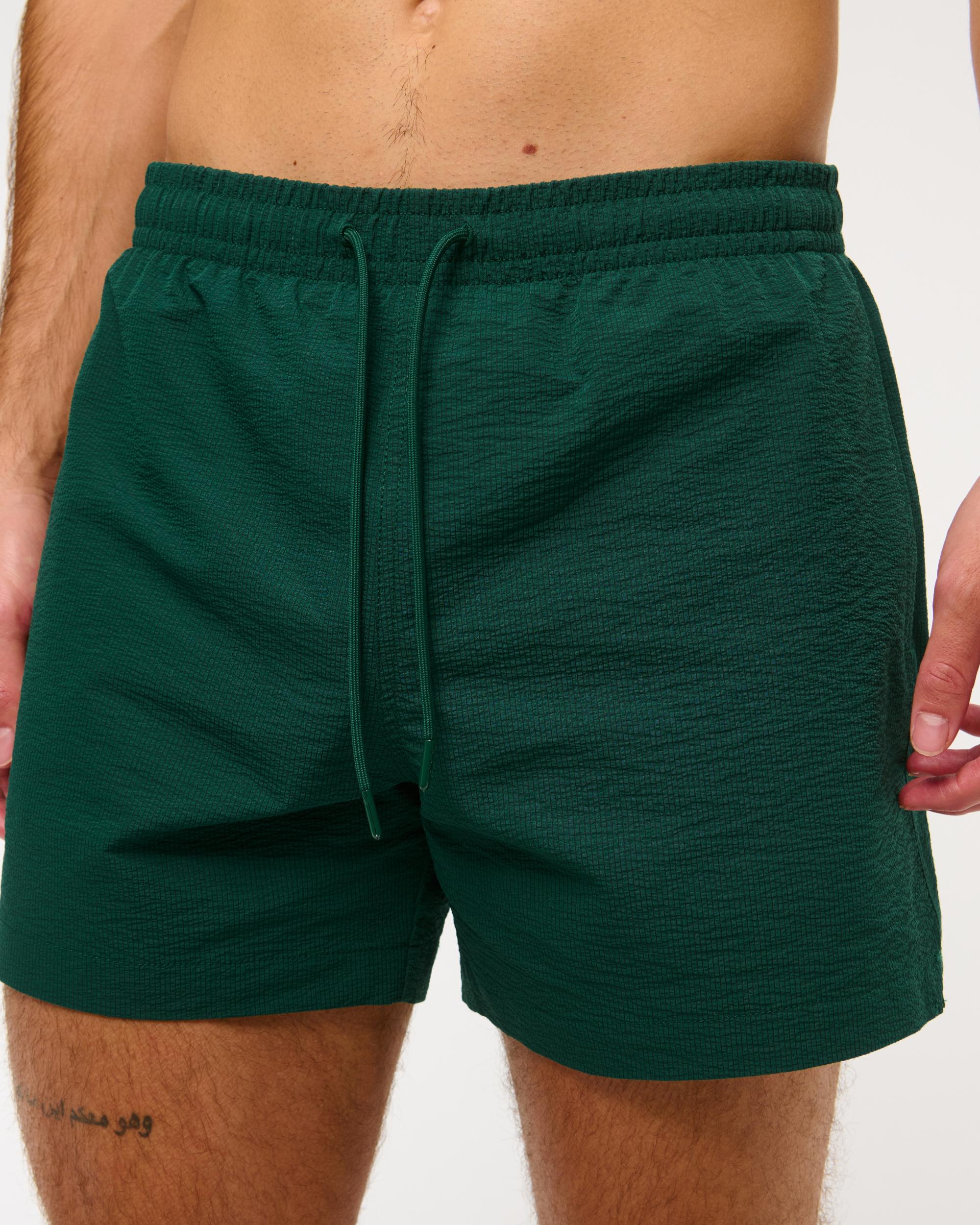 Pull-On Micro-Seersucker Swim Trunk Product Image