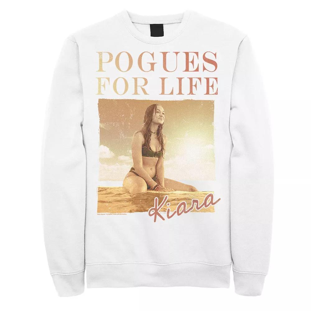 Men's Outer Banks Pogues For Life Poster Sweatshirt, Boy's, Size: Medium, White Product Image