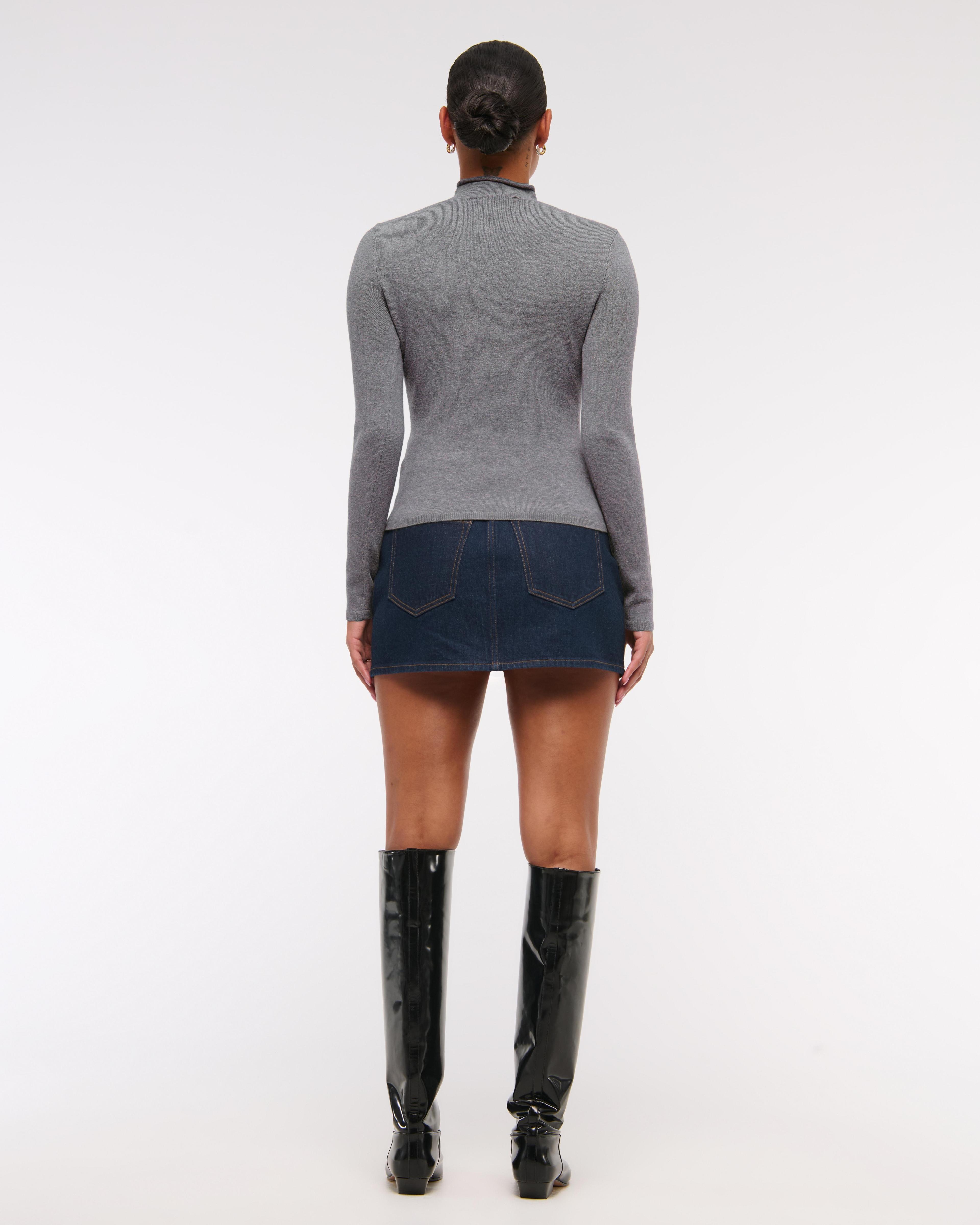 Keyhole Mini Mockneck Sweater Product Image