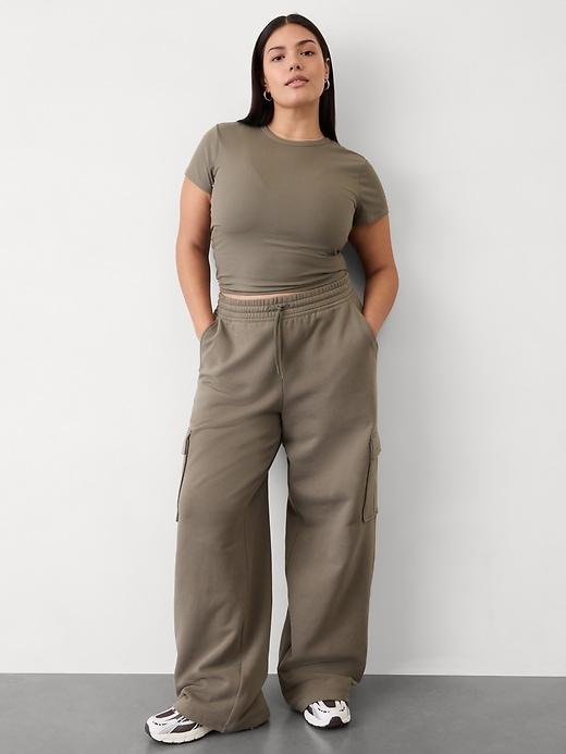 Signature Rib Crop Tee Product Image