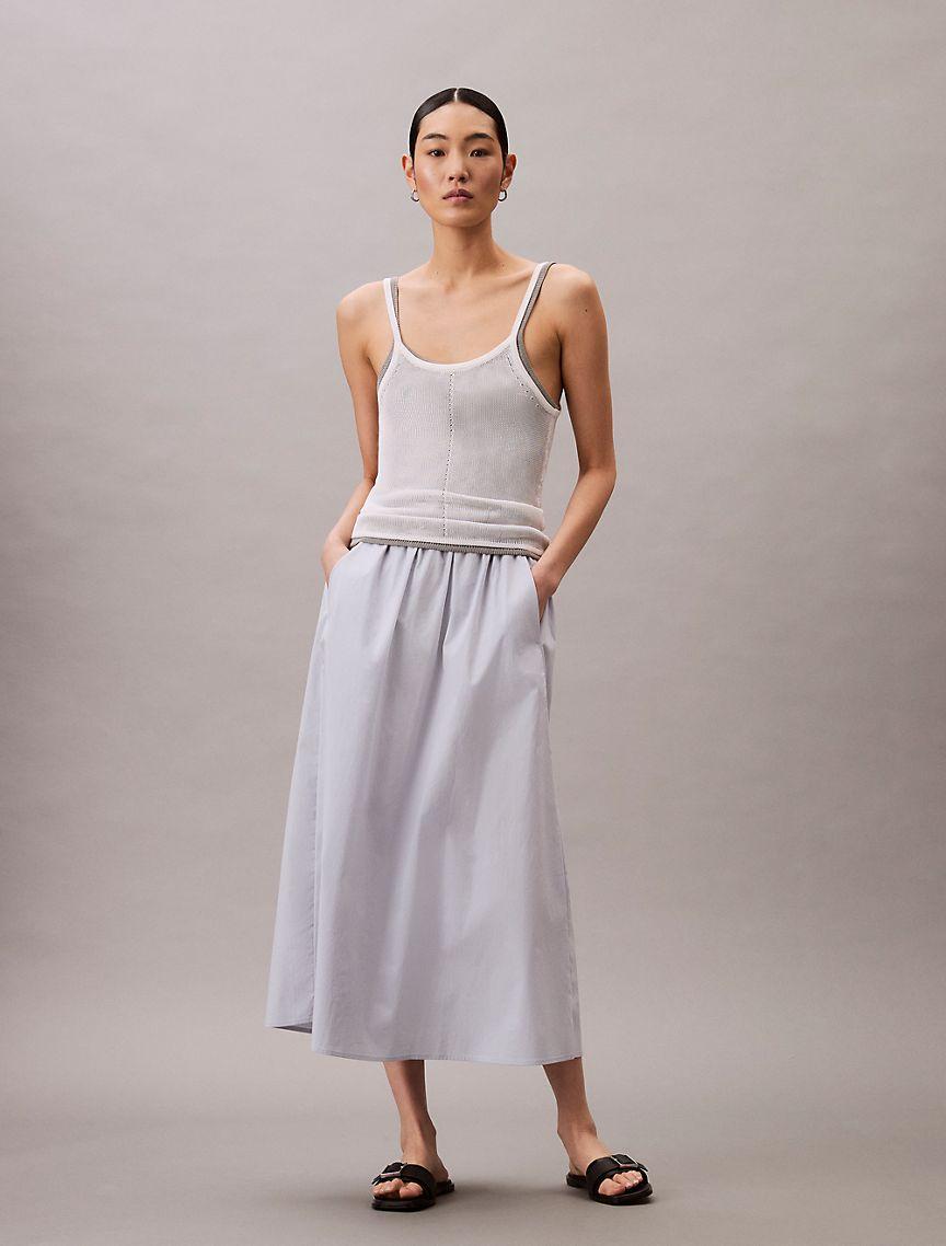 Poplin Midi Skirt  Product Image