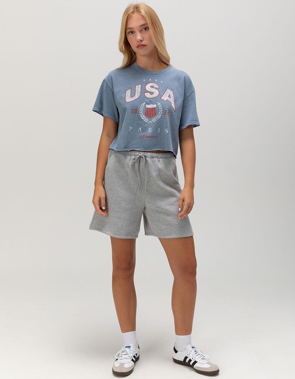 RSQ Womens USA Crop Tee Product Image