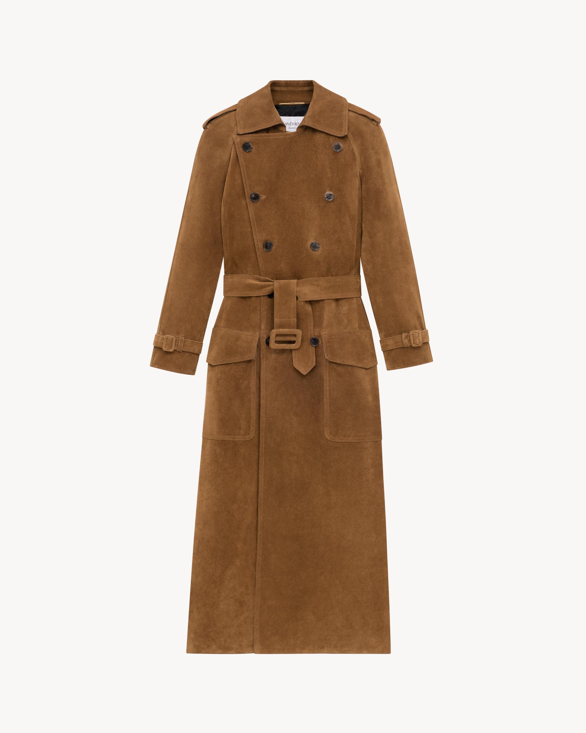 trench coat in suede Product Image