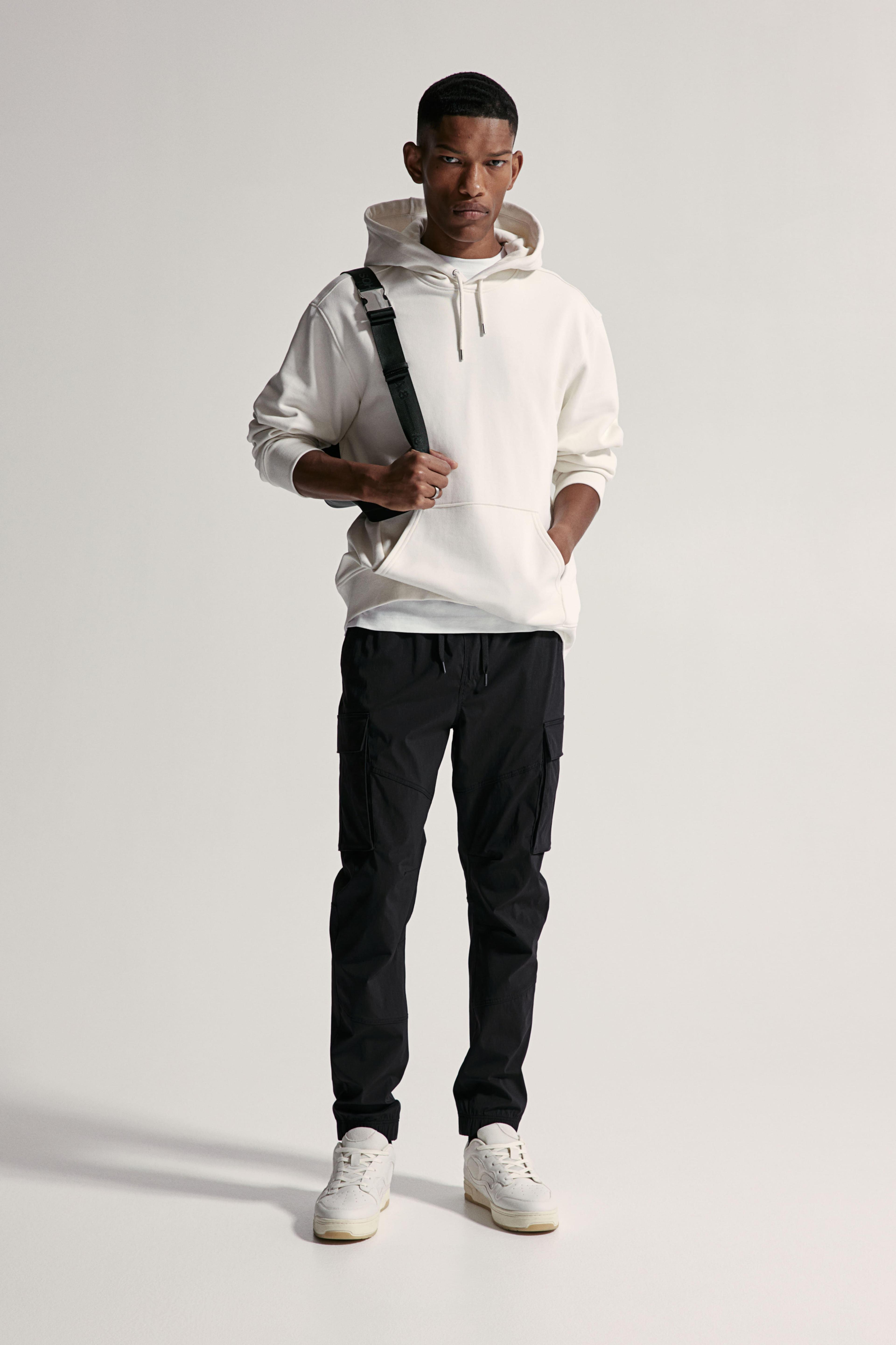 Slim Fit Nylon Cargo Joggers Product Image