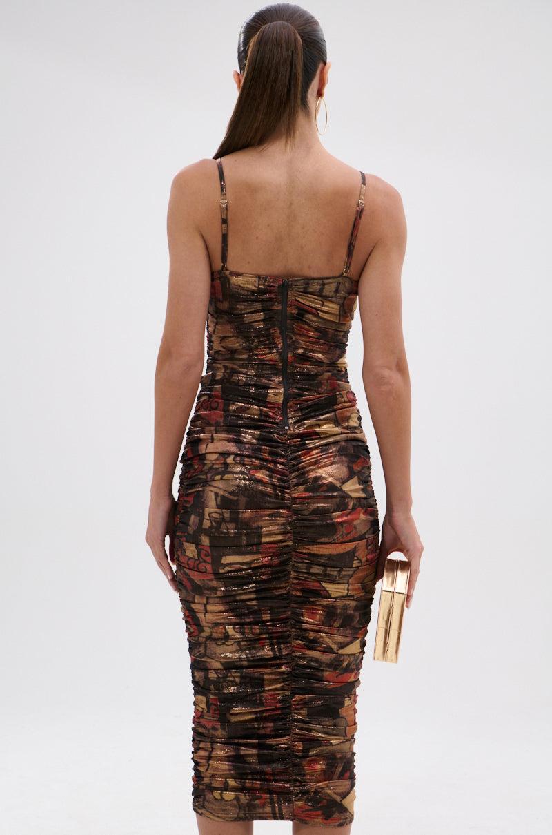 HEAVEN SENT MESH MIDI DRESS Product Image