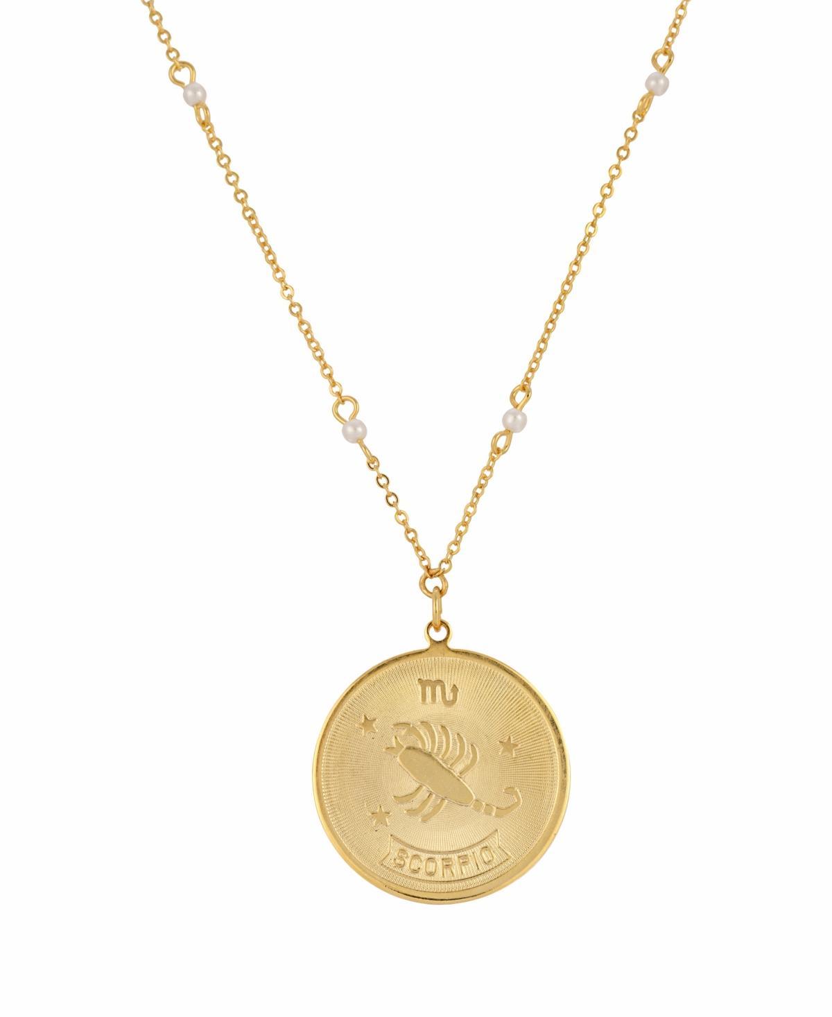 1928 Gold-tone Sagittarius Pendant Necklace, Womens, January Product Image