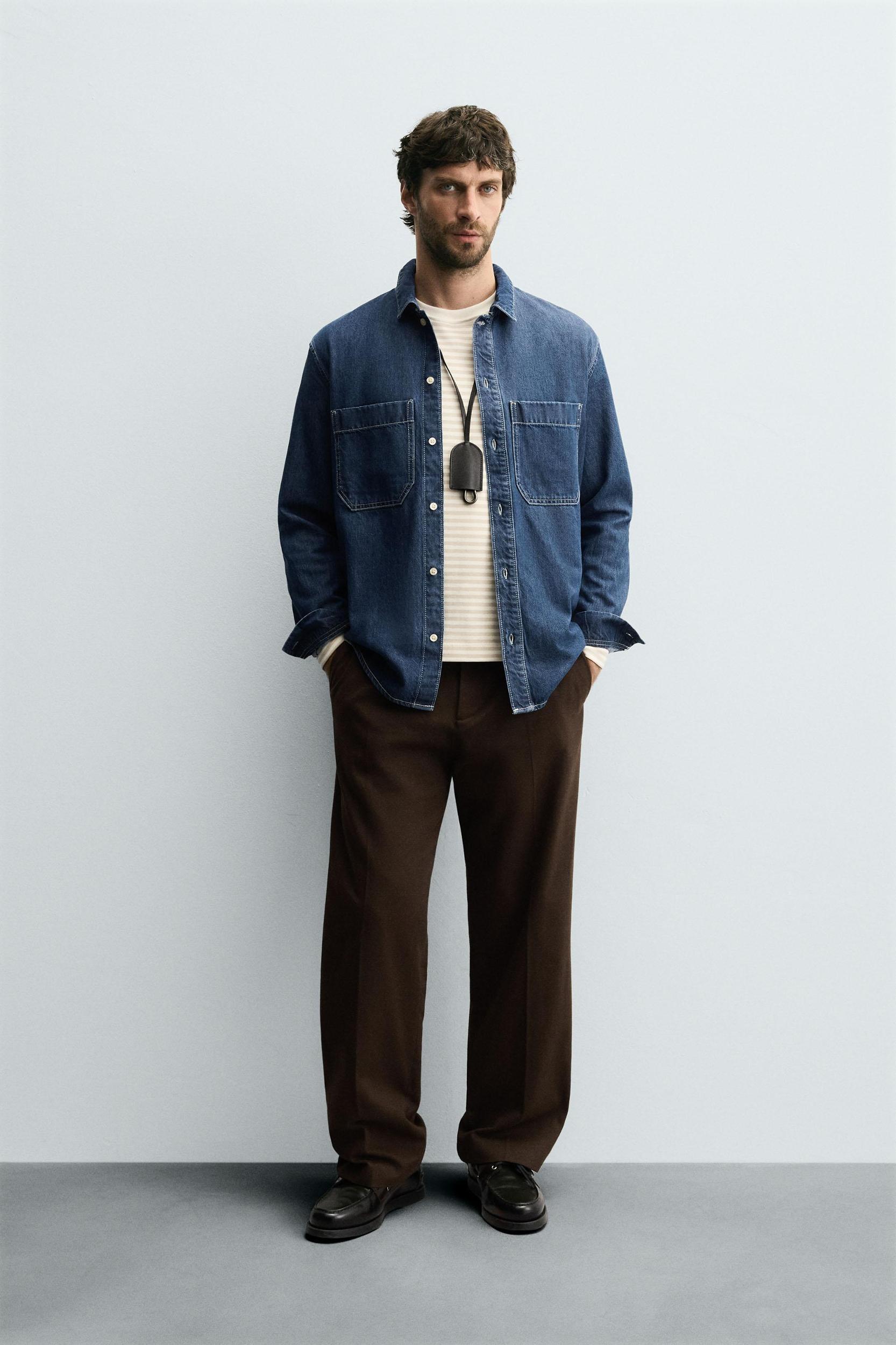 REGULAR FIT DENIM SHIRT Product Image