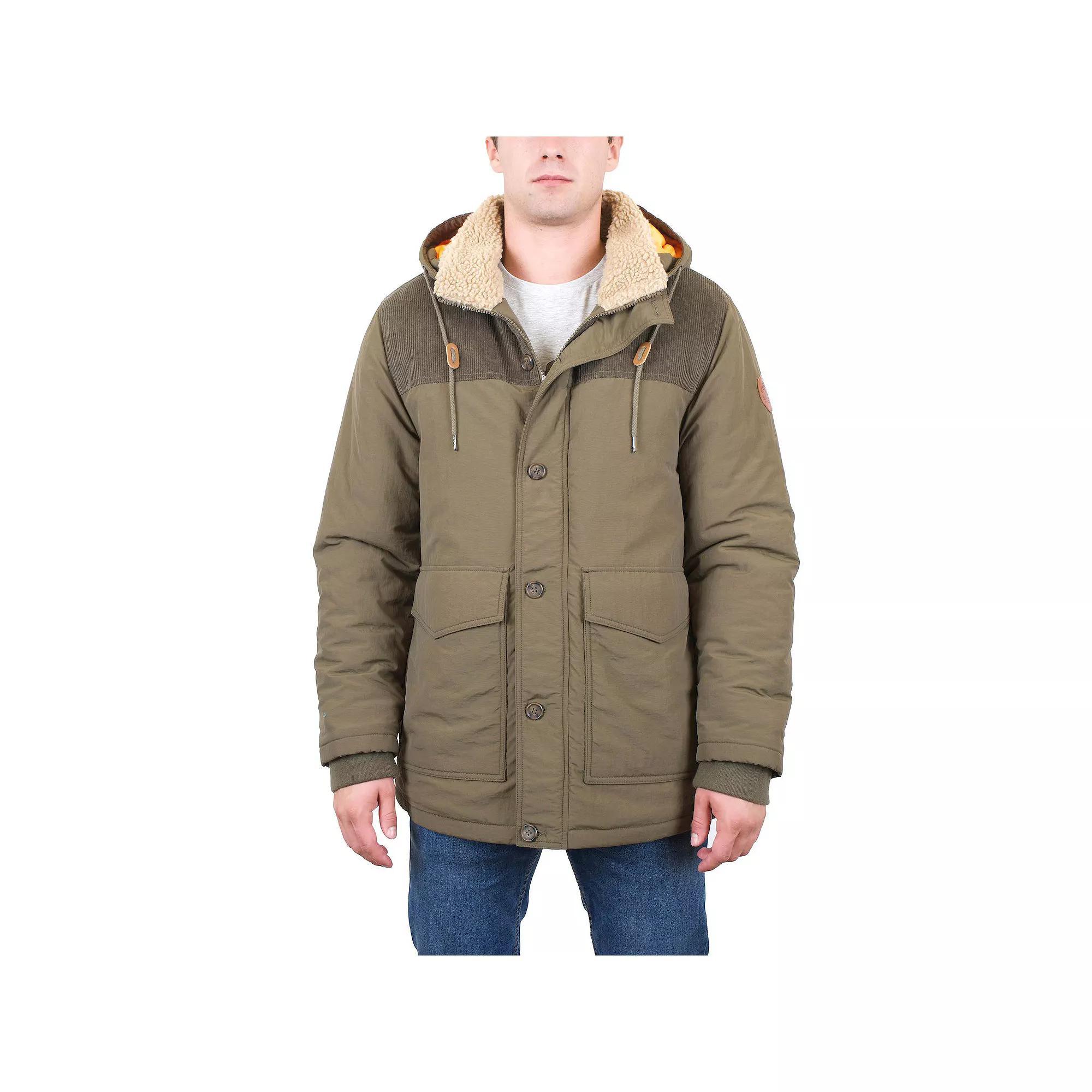 Men's Mountain and Isles Parka with Corduroy Combo Yoke, Size: Medium, Rosemary Product Image