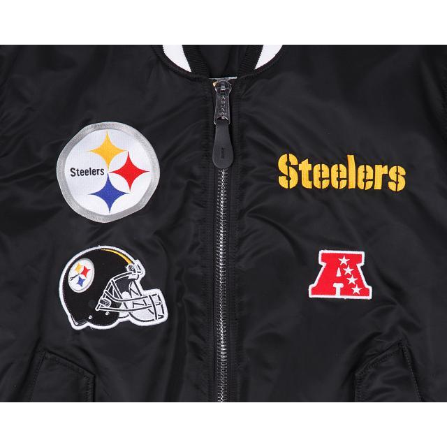 Alpha Industries X Pittsburgh Steelers MA-1 Bomber Jacket Male Product Image