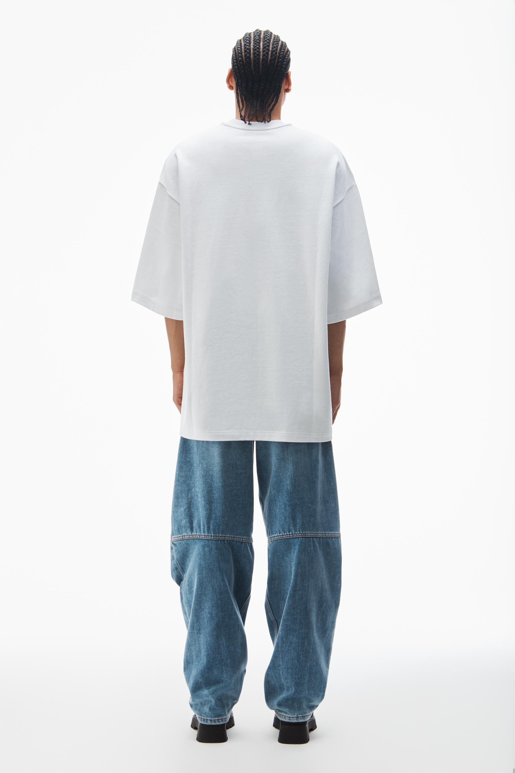 Oversize Drop-sleeve Tee In Japanese Cotton Jersey Product Image