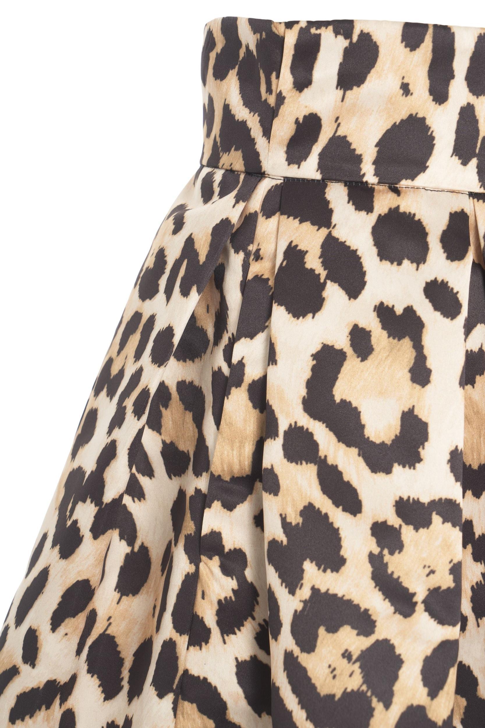 Pleated skirt with print Product Image