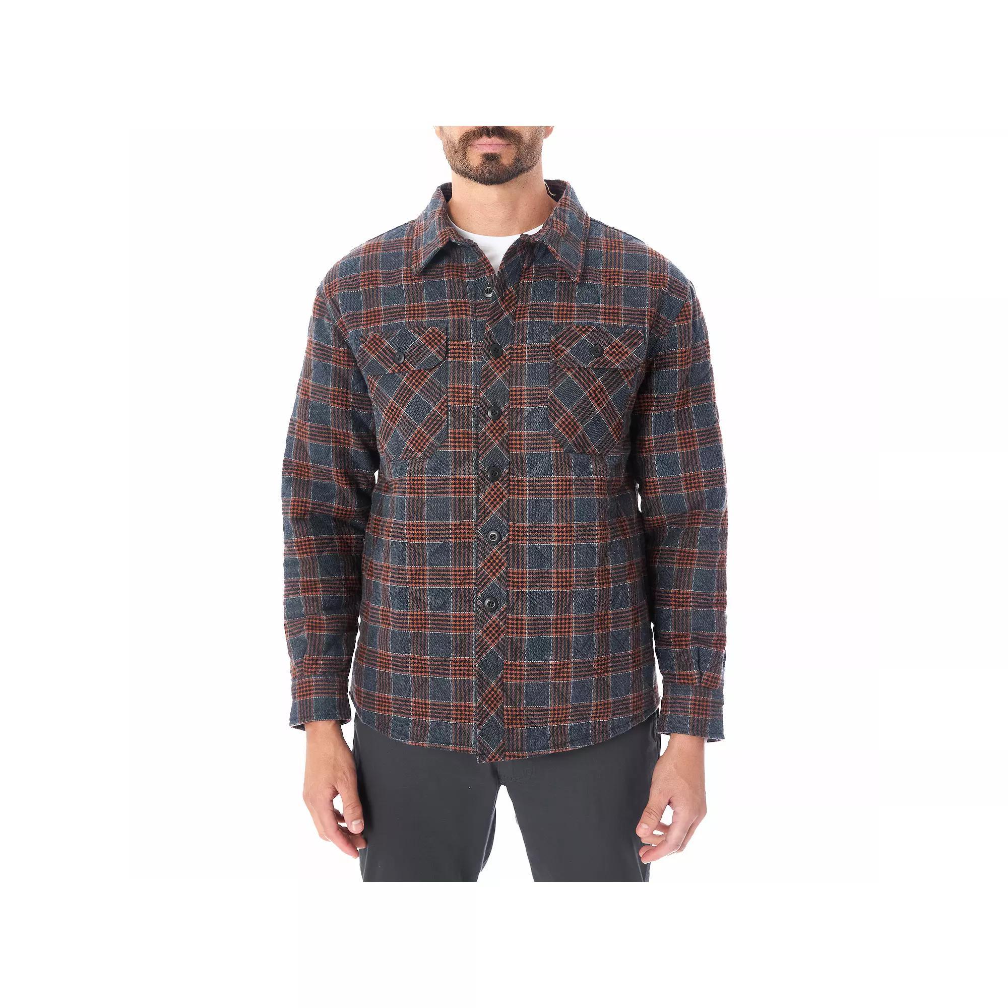 Men's Smith's Workwear Quilted Flannel Shirt Jacket,  Product Image
