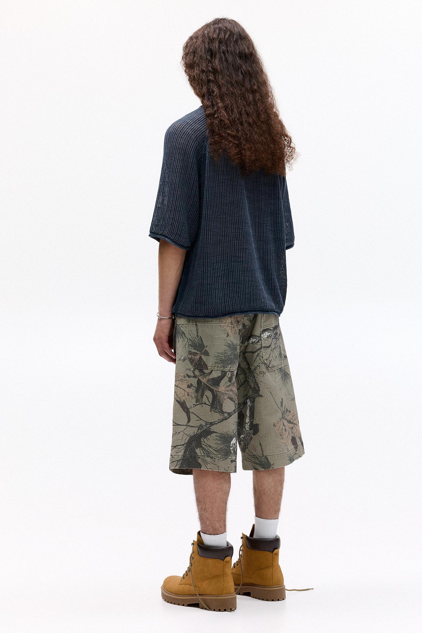 Short sleeve knit T-shirt Product Image