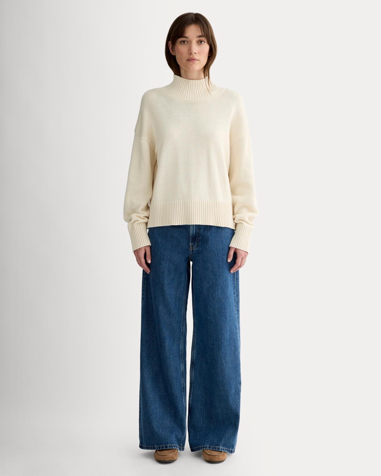 Womens Boxy Turtleneck in Everyday Cotton Sweater by Everlane Product Image
