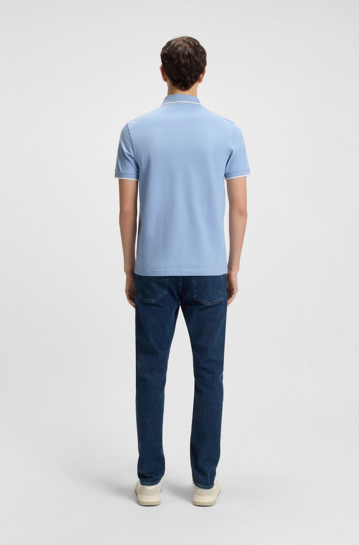 Slim-fit polo shirt in stretch-cotton piqué Product Image