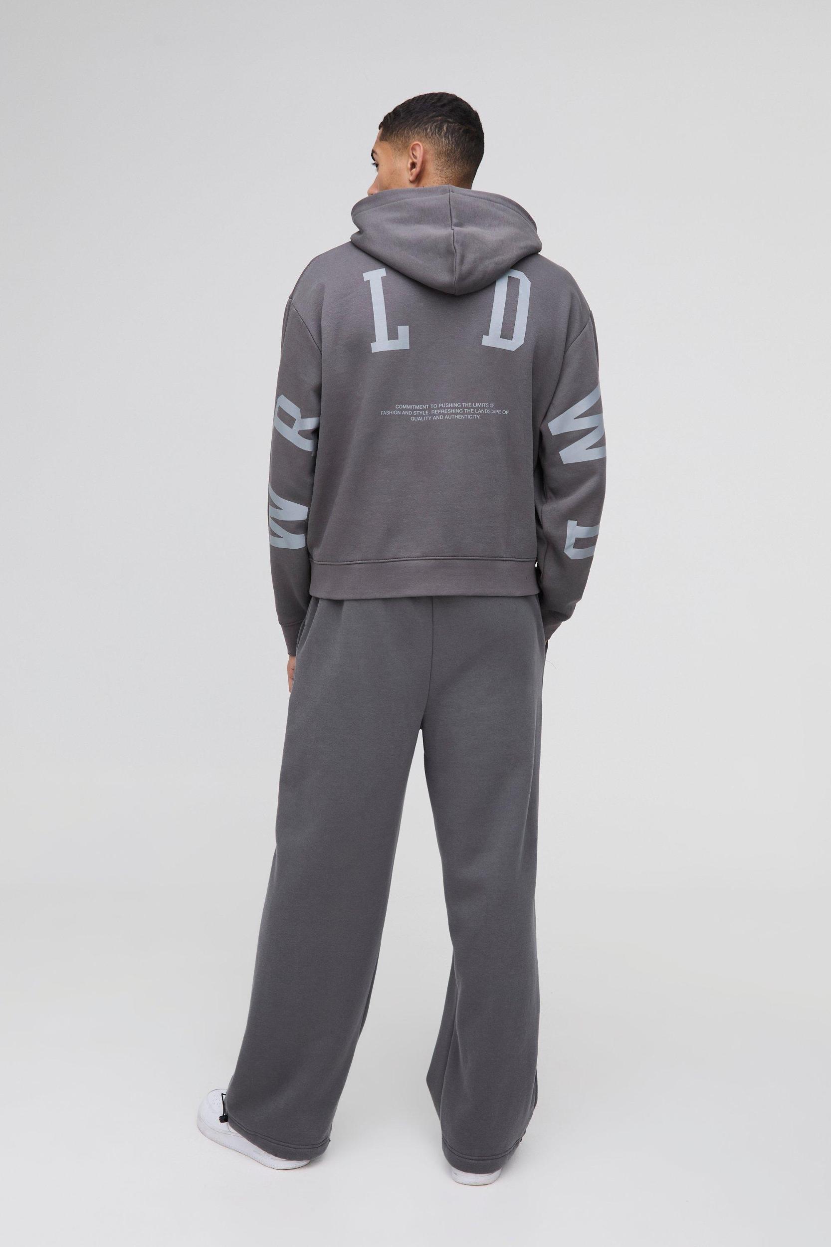 Oversized Boxy Large Scale Official Hoodie | boohooMAN USA Product Image