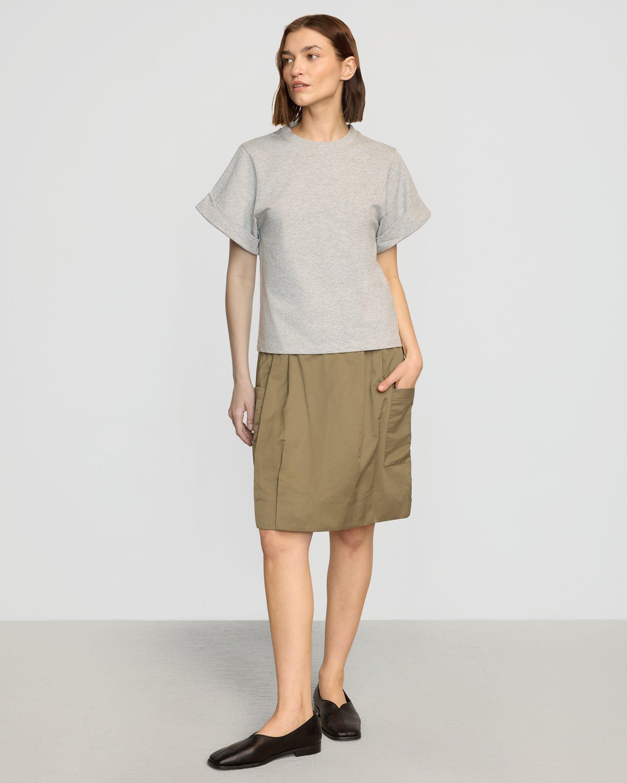 Terri Organic Cotton Structured-Cuff Tee Product Image
