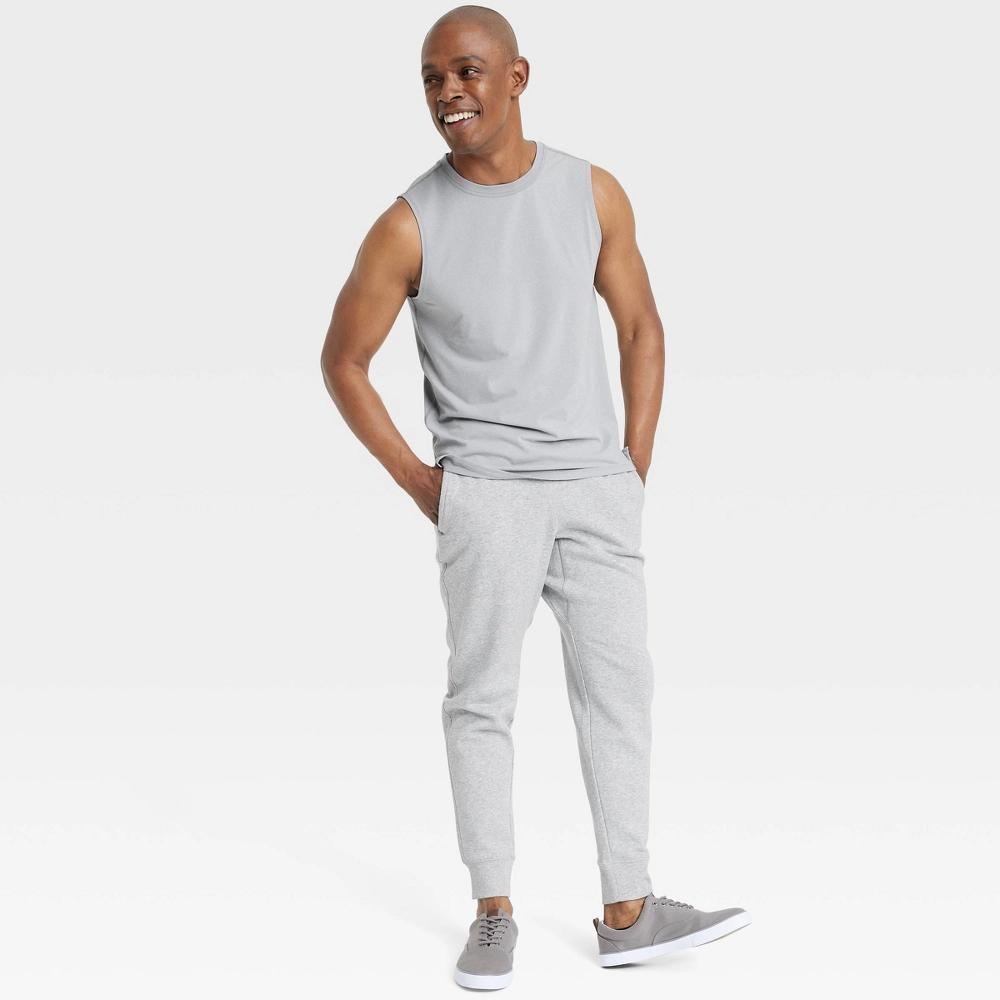 Mens Cotton Fleece Jogger Pants - All In Motion Heathered Product Image