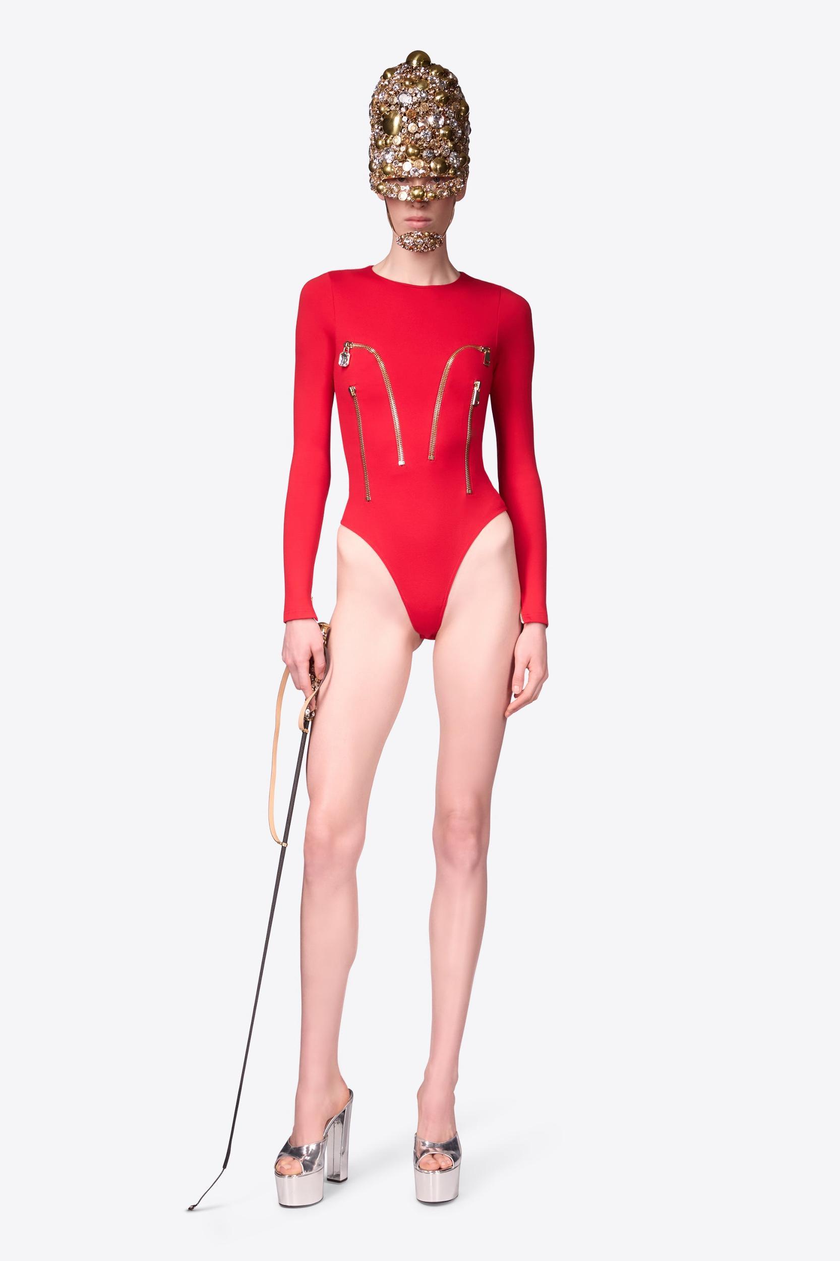 Long Sleeve Zipper Bodysuit Product Image