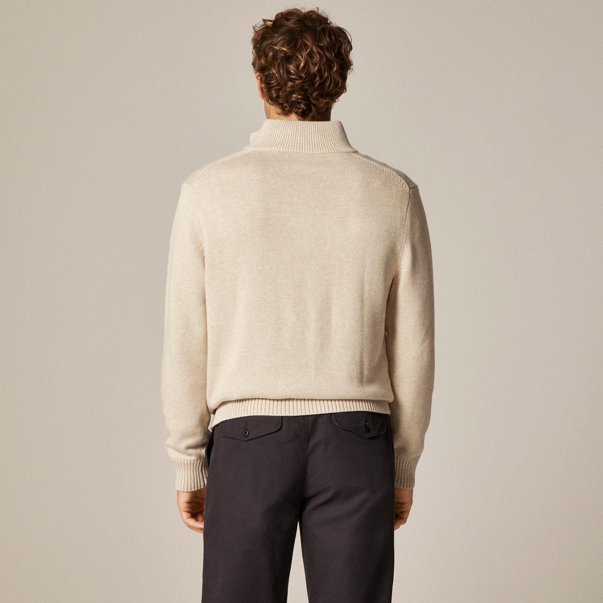 Heritage cotton half-zip sweater Product Image
