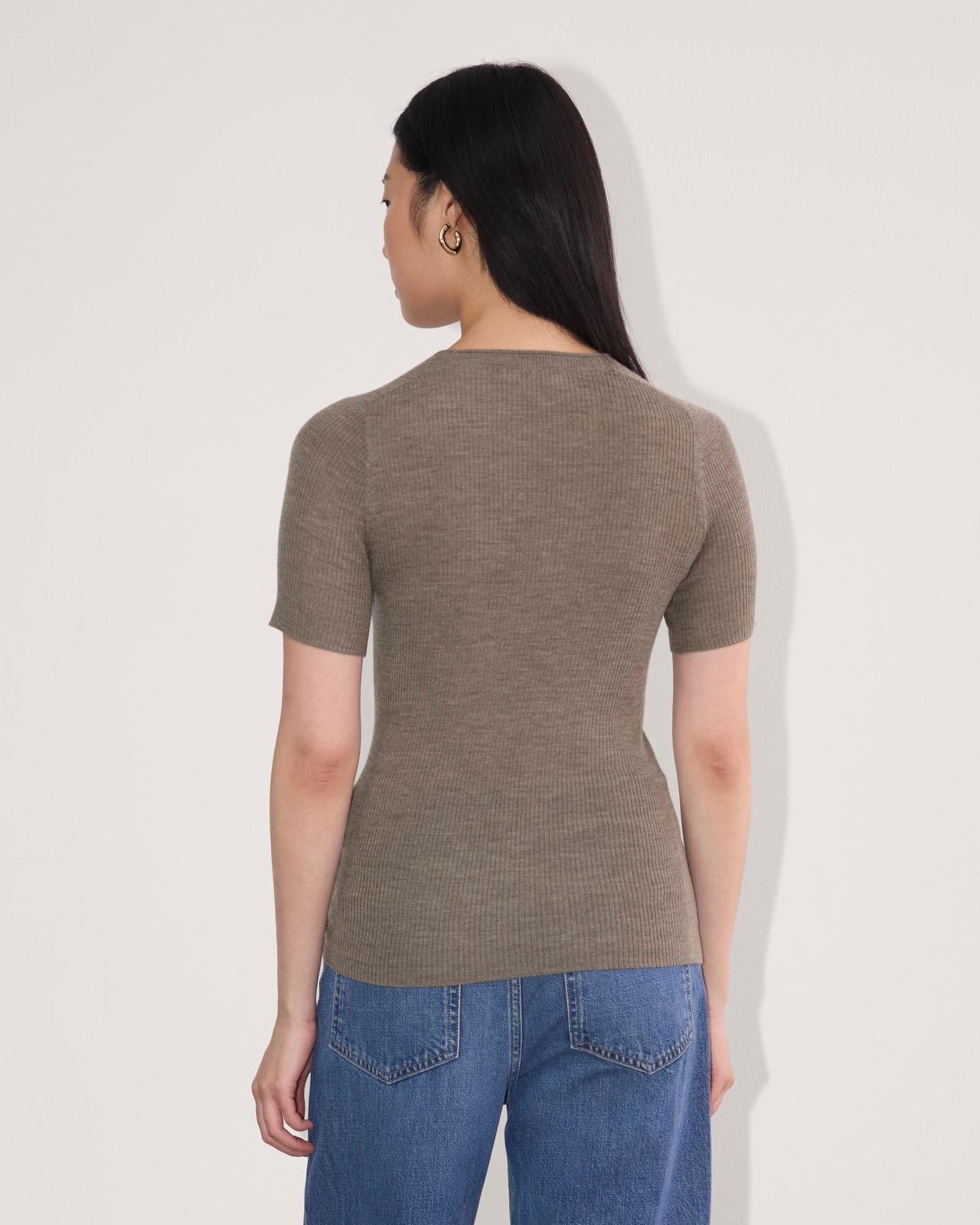 Womens Sweater T-Shirt in Ultrasoft Merino by Everlane Product Image