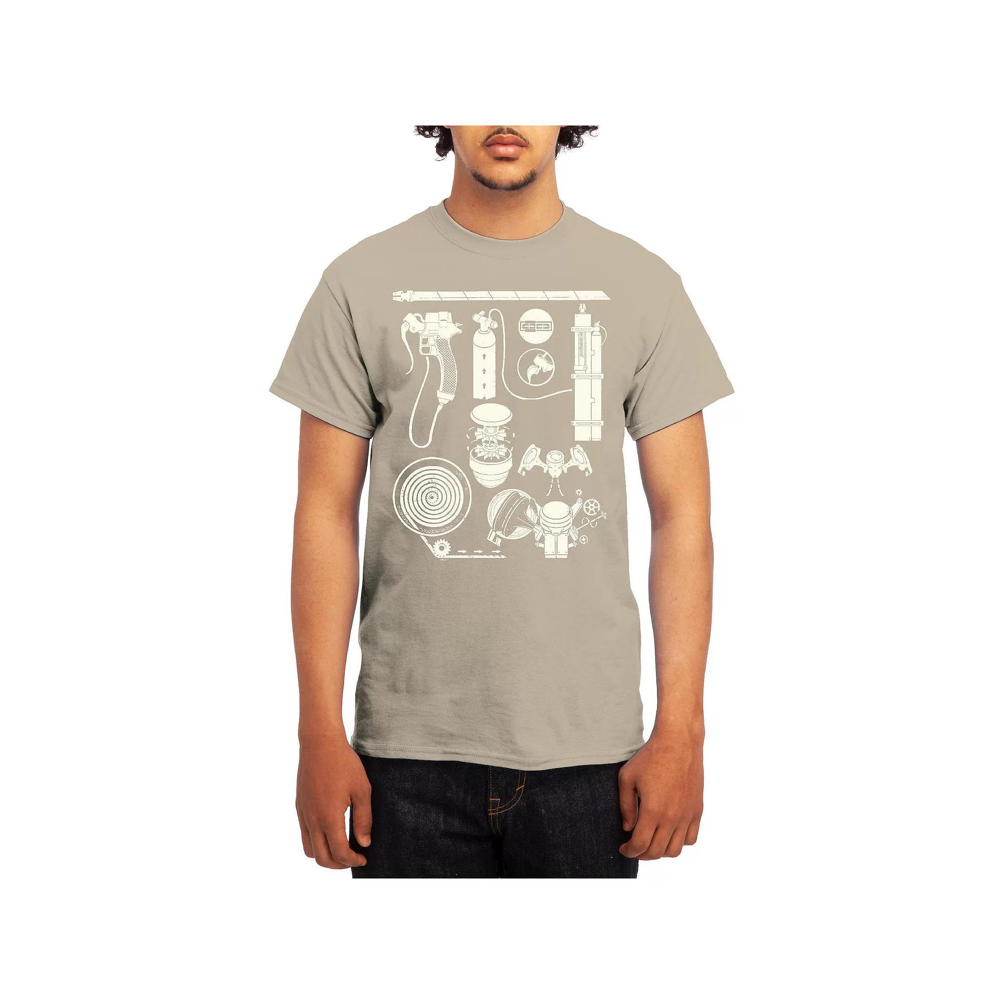Men's Attack on Titan Weapon Blueprint Sketch Tee, Boy's, Size: Medium Product Image