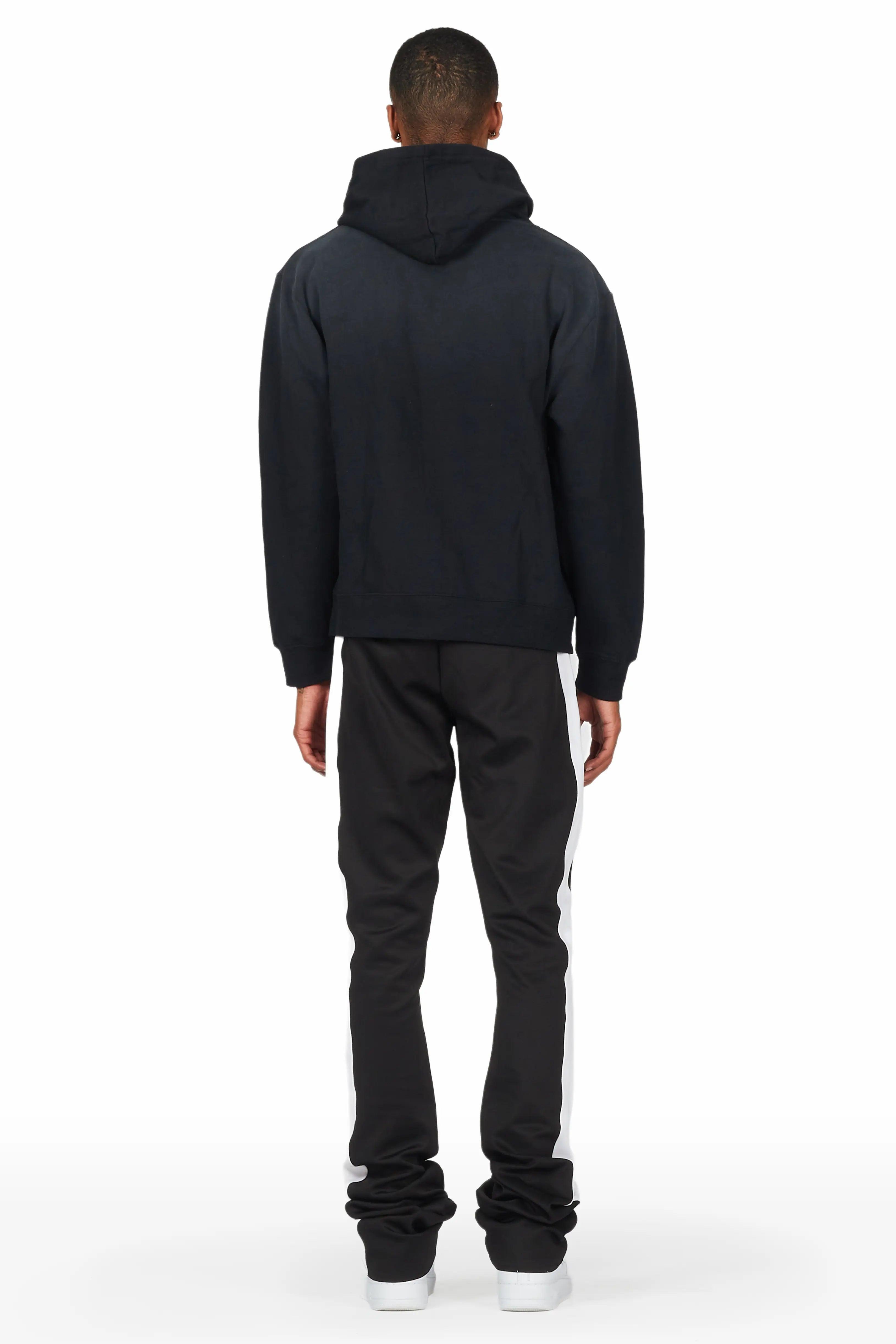 Mumford Black Super Stacked Pant Set Male Product Image