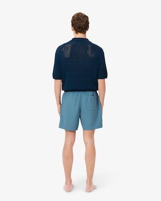 Mid Length Monochrome Swim Trunks Product Image