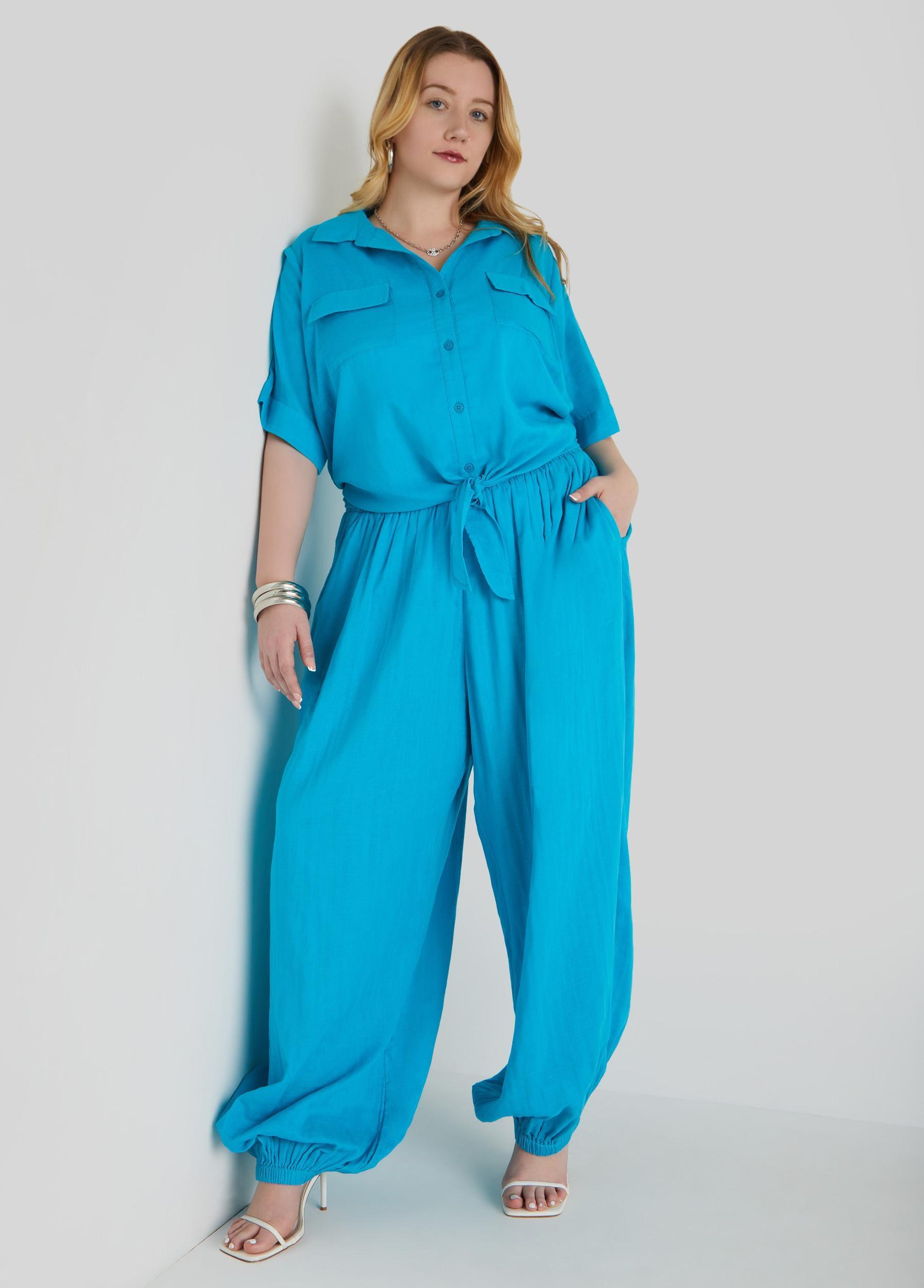 Tie Front Cotton Shirt Product Image