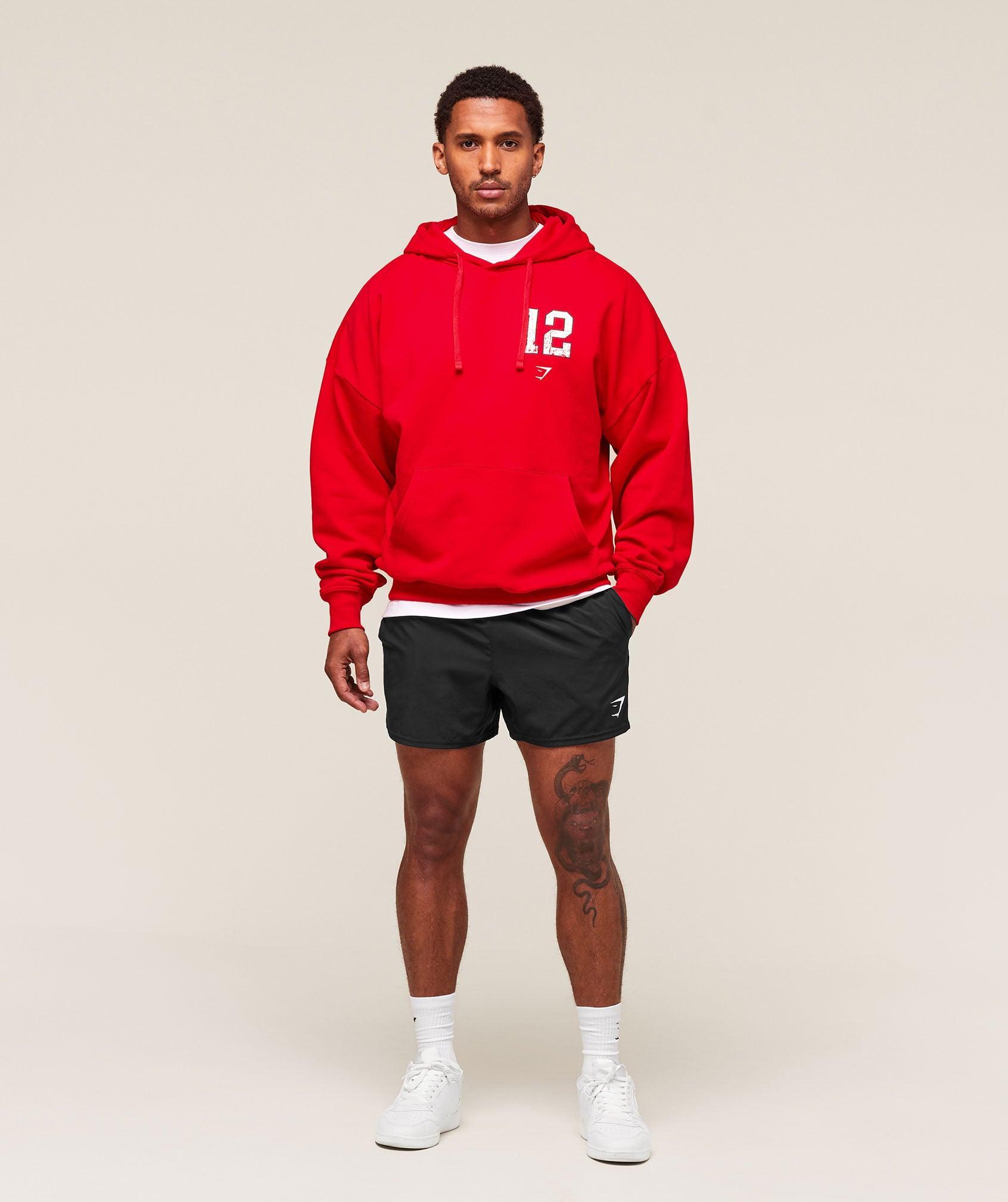 Gymshark Campus Hoodie - Athletic Red Male Product Image