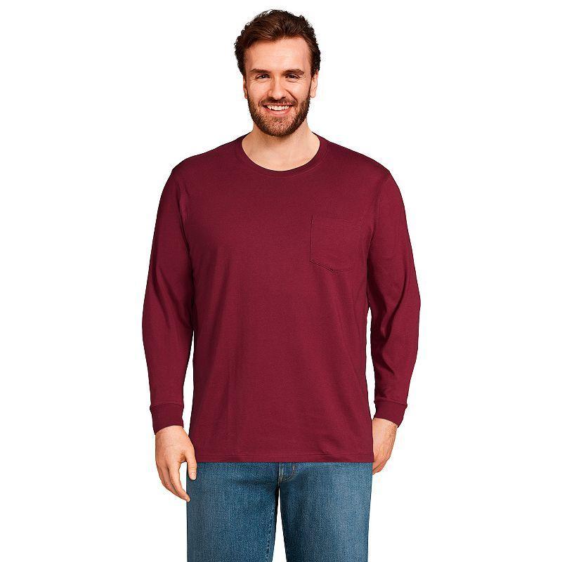 Big & Tall Lands End Super-T Pocket Tee, Mens Product Image