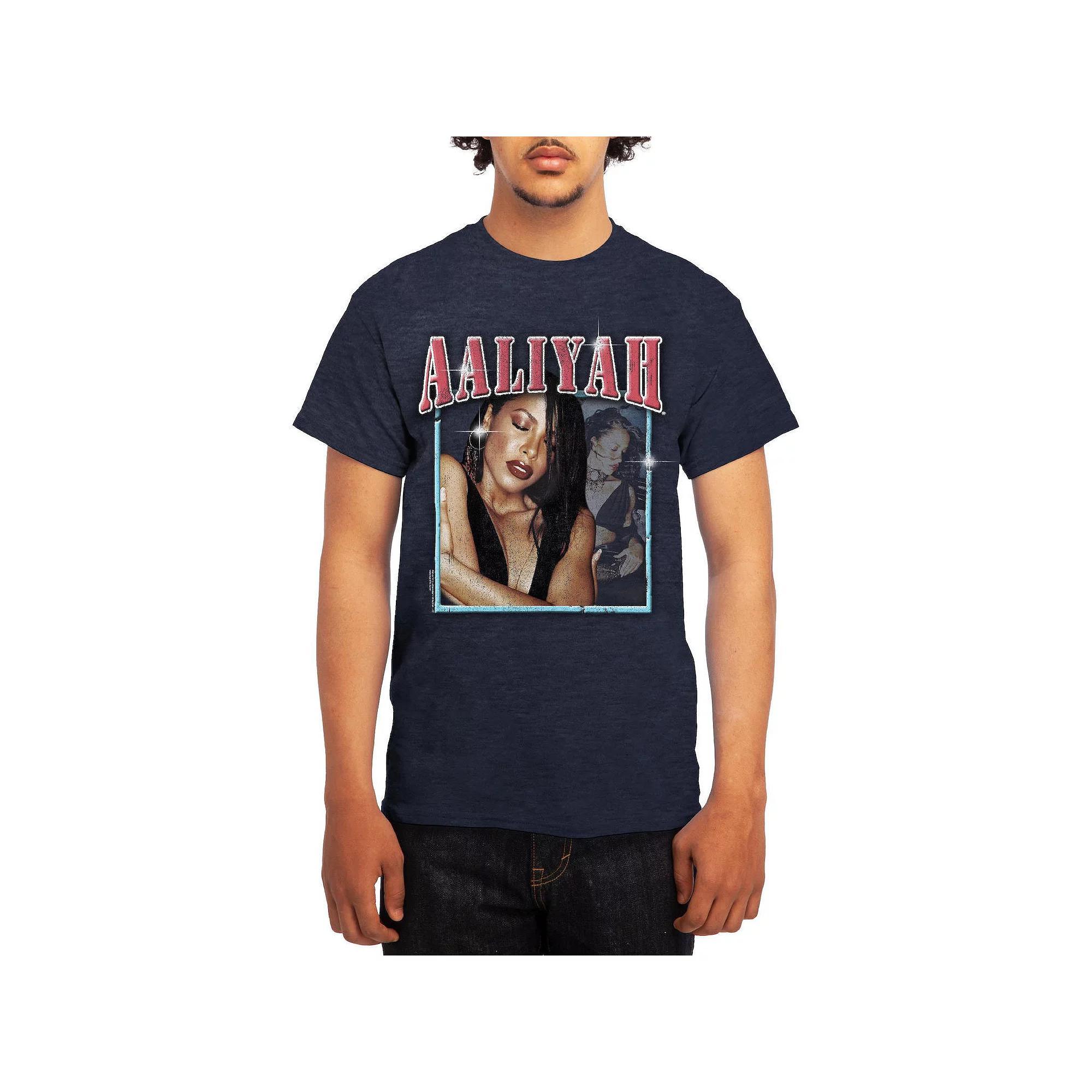 Men's Aaliyah Vintage Photo Overlay Tee, Boy's, Size: XL Product Image