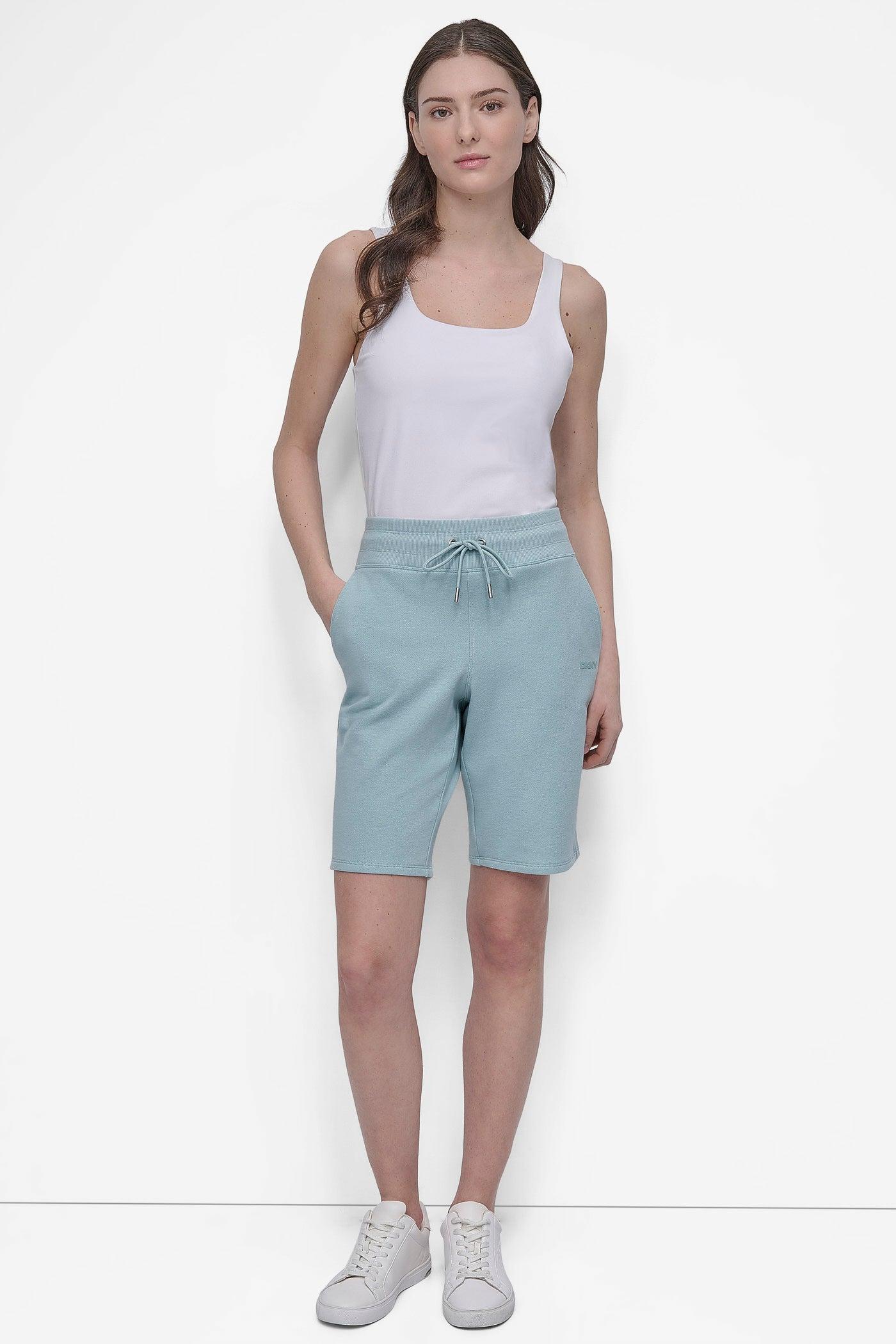 HIGH-RISE BERMUDA SWEAT SHORTS Product Image