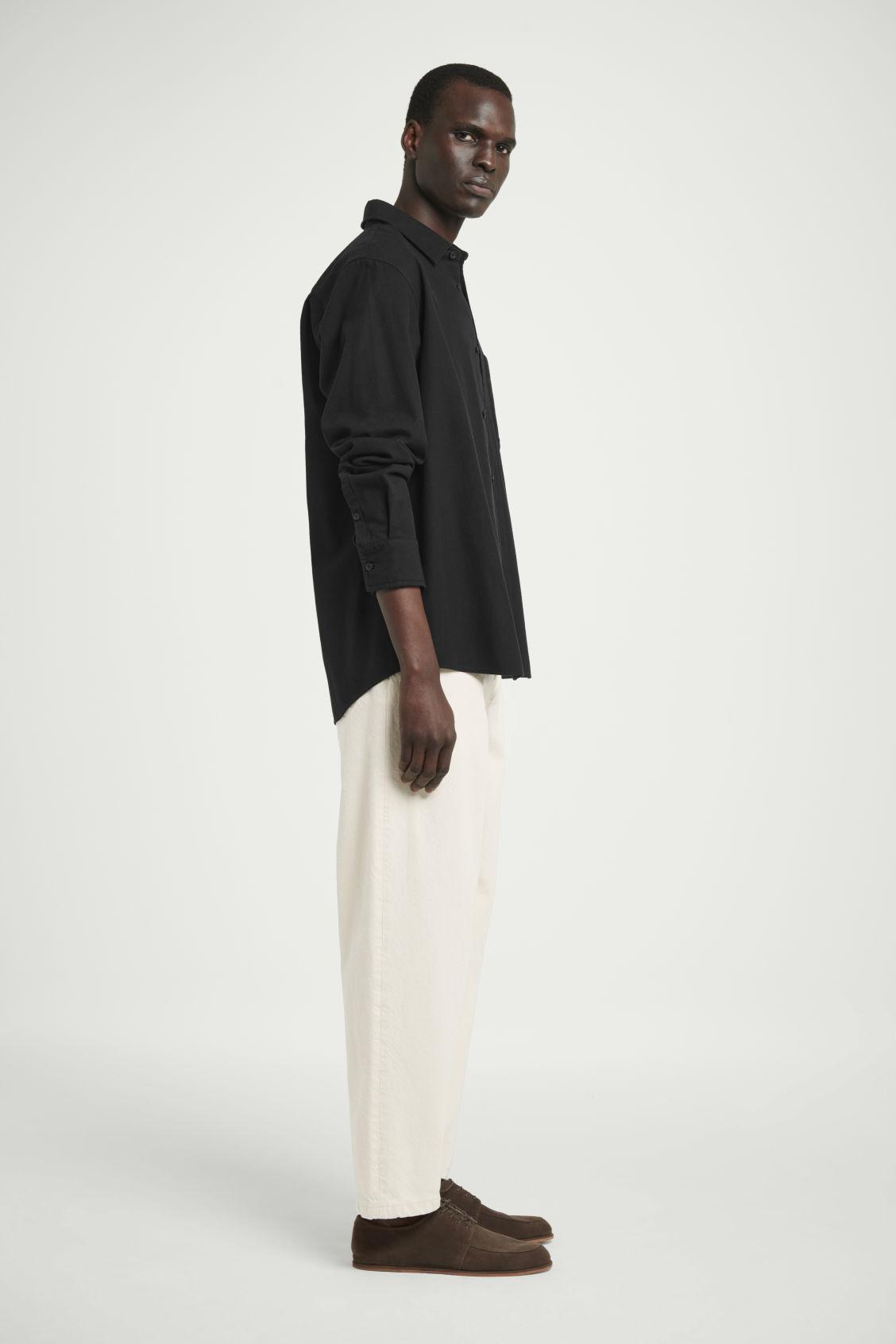 Mens SECONDSKIN Leather Full-Zip Overshirt Product Image