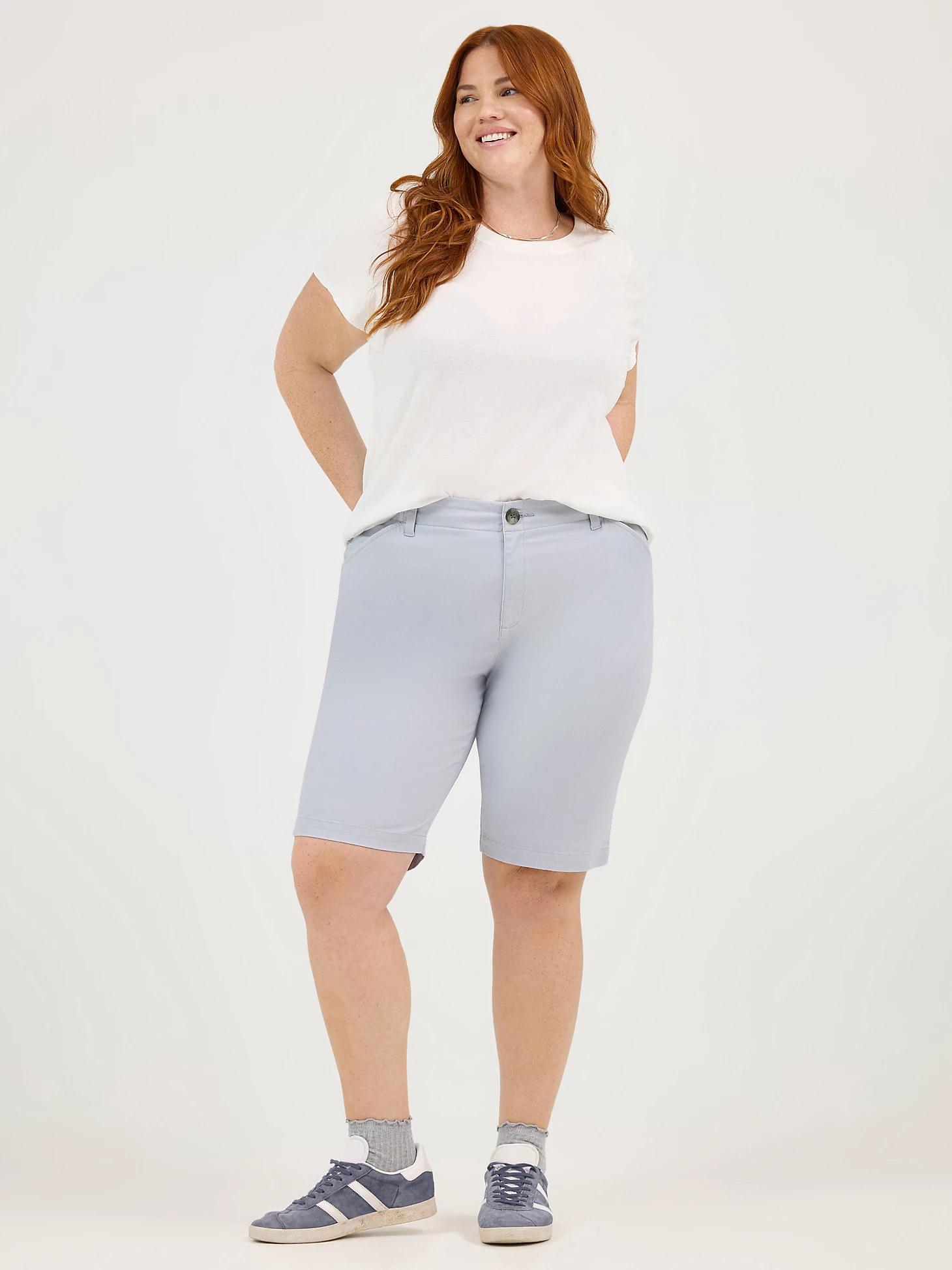 Women's Legendary Denim Chino Bermuda (Plus) | Women's Shorts | Lee® Product Image